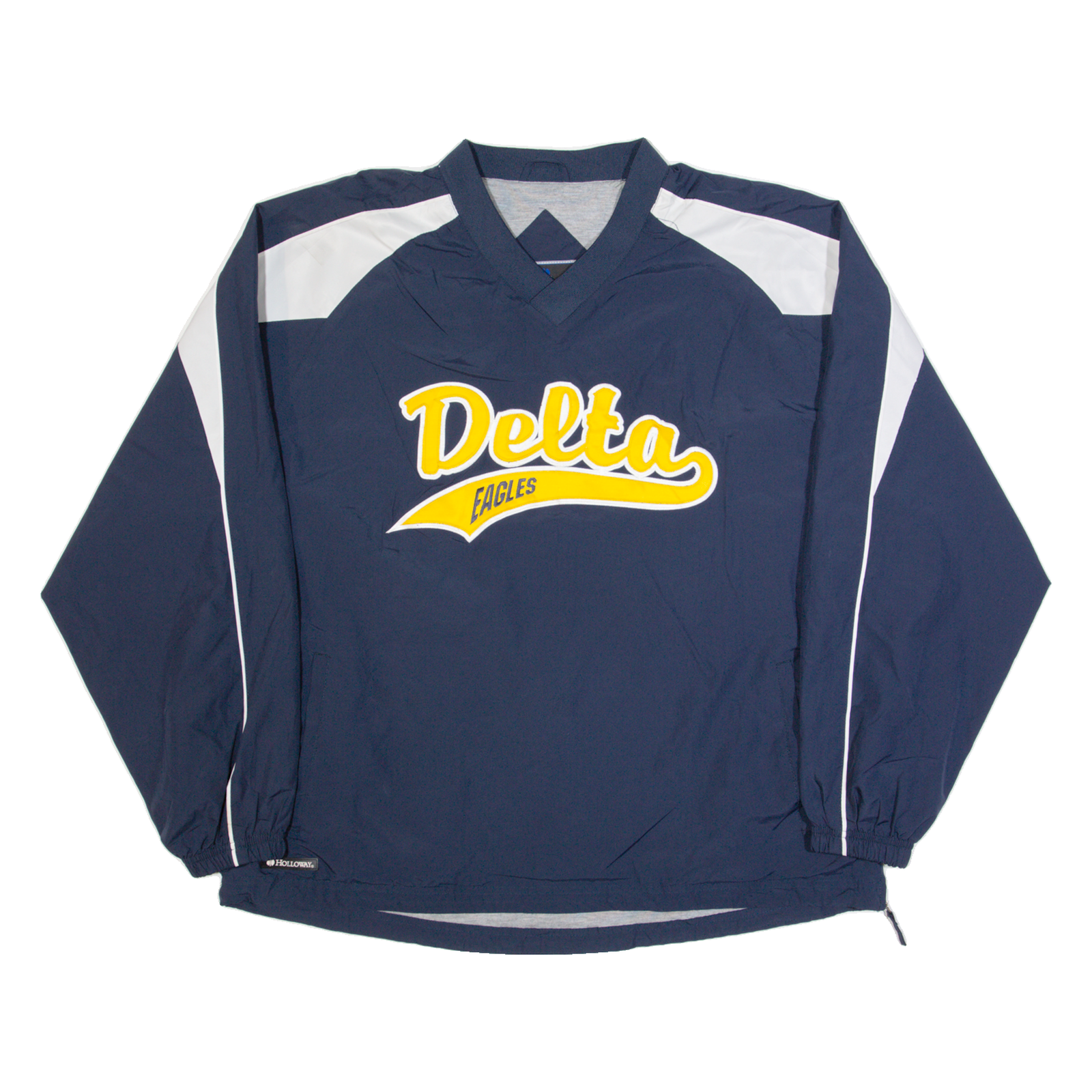 HOLLOWAY Delta Eagles Mens Pullover Jacket Blue 90s USA L Refurbished - N/A refurbished available on Cerqular