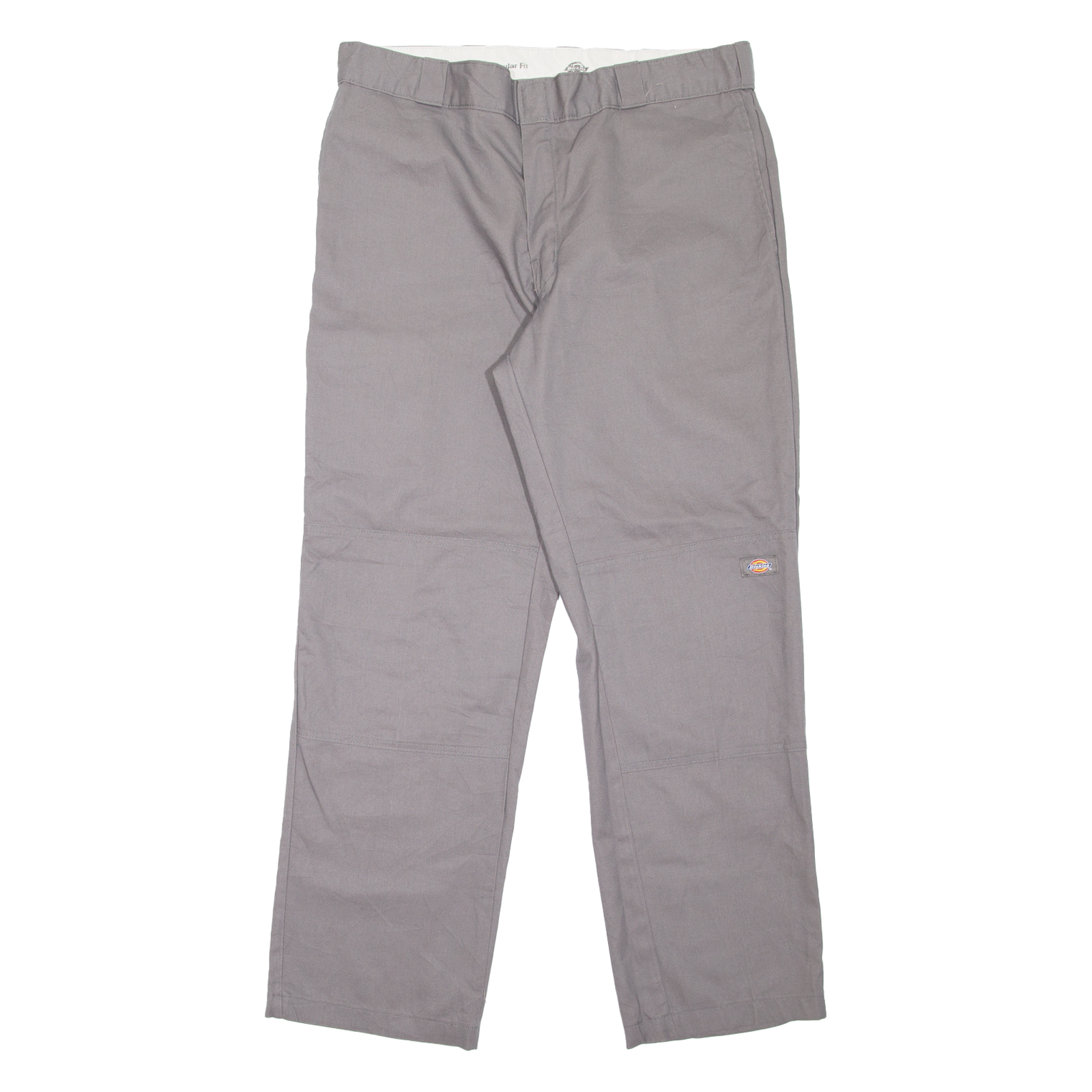 DICKIES Workwear Mens Trousers Grey Regular Straight W38 L32 Refurbished - N/A refurbished available on Cerqular
