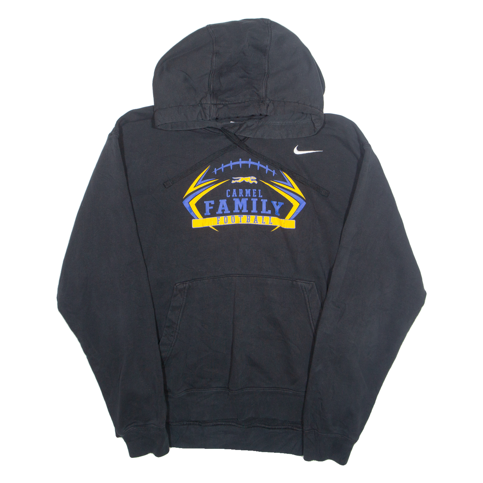 NIKE Carmel Family Football Mens Black Hoodie USA L Refurbished - N/A refurbished available on Cerqular