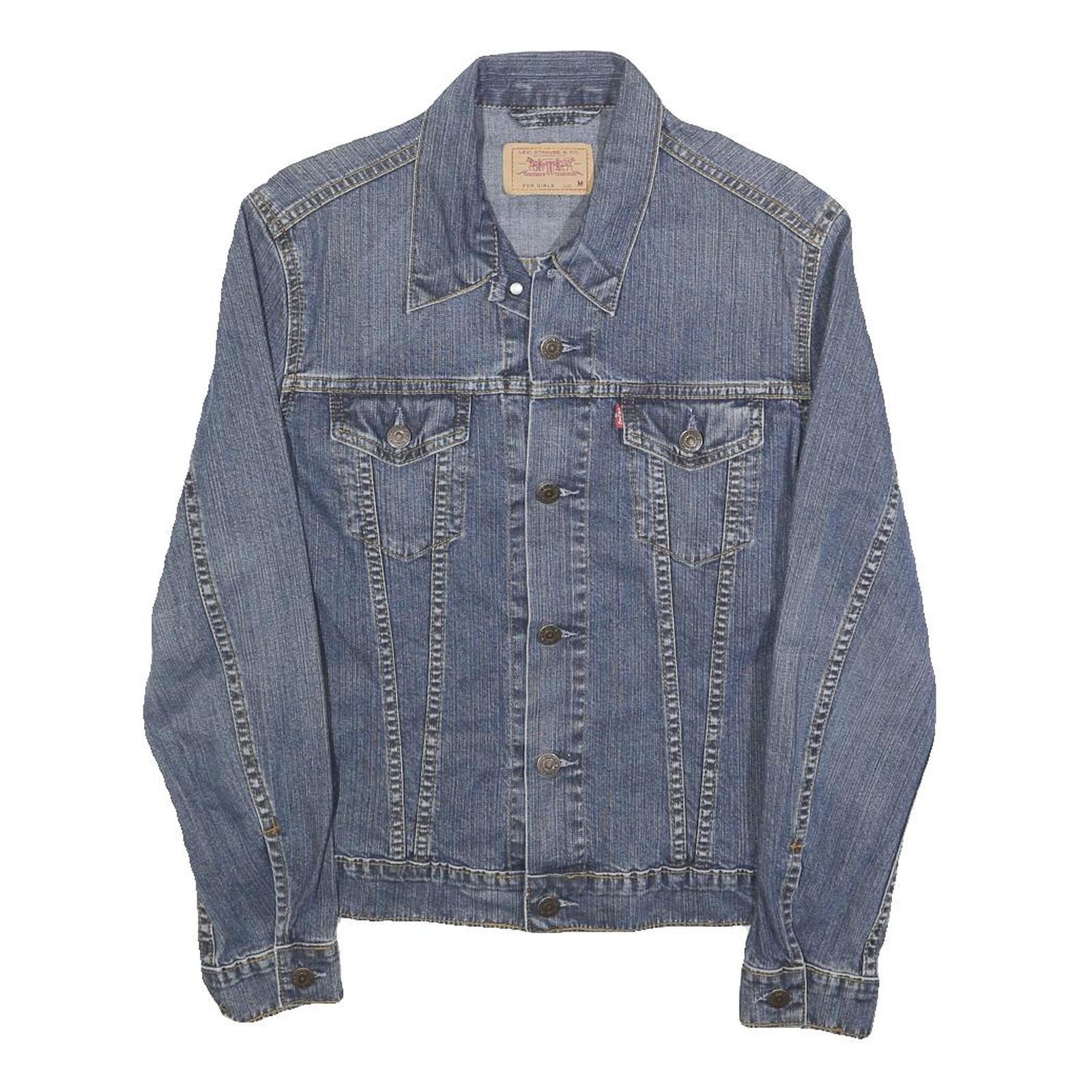 Buy LEVI'S Womens Blue Denim Button Jacket M Cotton Classic Casual Outerwear Refurbished - $68.89 LEVI'S Womens Blue Denim Button Jacket M Cotton Classic Casual Outerwear Refurbished - N/A refurbished available on Cerqular