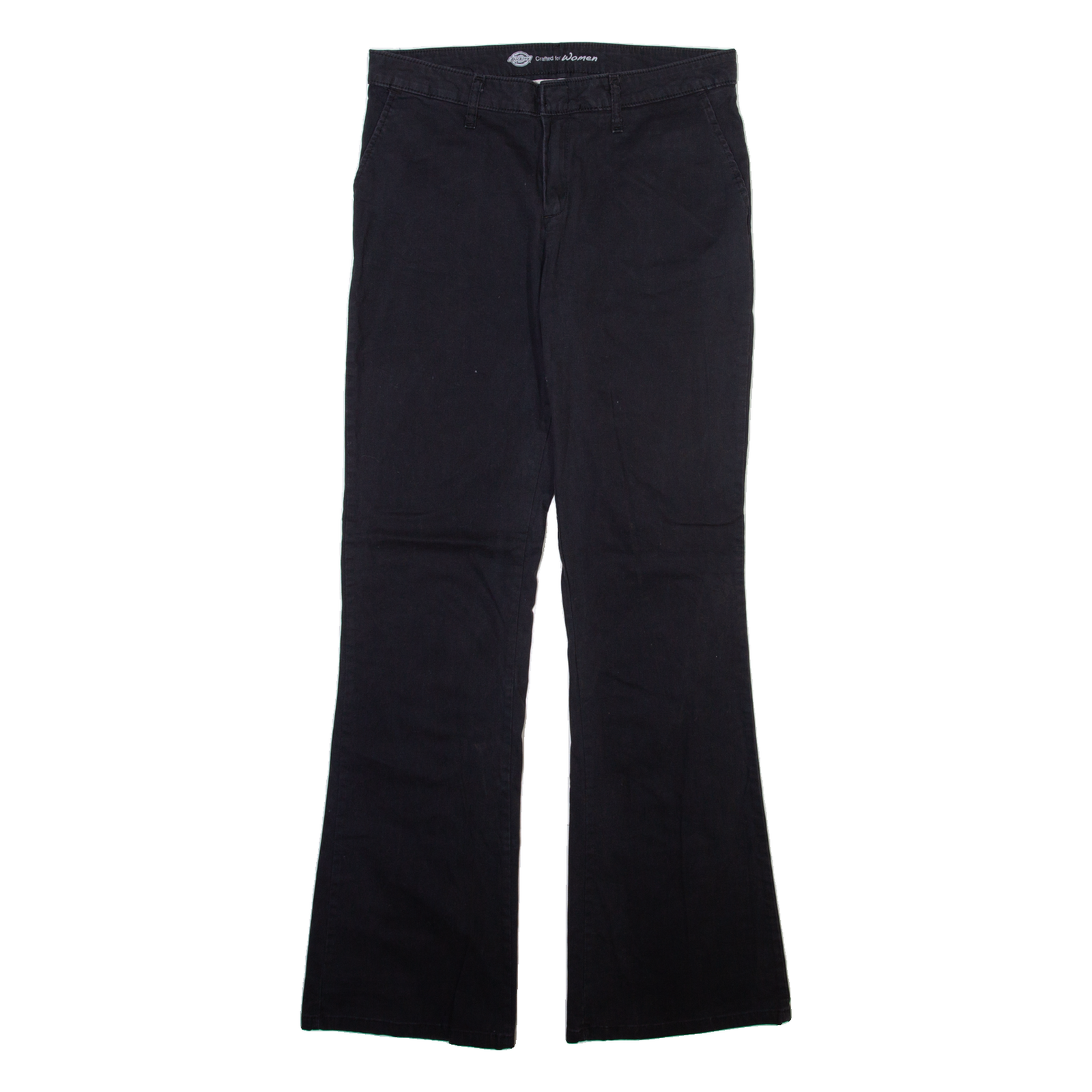 DICKIES Womens Trousers Black Regular Bootcut W30 L32 Refurbished - N/A refurbished available on Cerqular