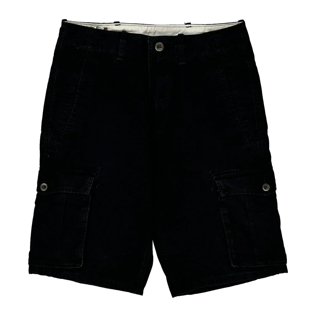 Buy Levis Cargo Shorts - 30W 11L Black Cotton Refurbished - $28.13 Levis Cargo Shorts - 30W 11L Black Cotton Refurbished - Thrifted (note: this is a term often used to describe second- refurbished available on Cerqular