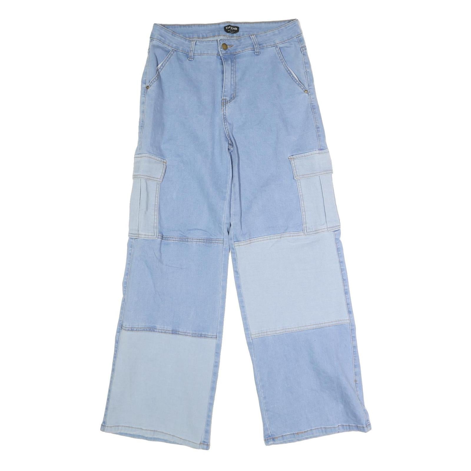 Buy BEBE Womens Light Blue Cargo Pocket Regular Fit Wide-Leg Denim Jeans W31 L31 Refurbished - $23.39 BEBE Womens Light Blue Cargo Pocket Regular Fit Wide-Leg Denim Jeans W31 L31 Refurbished - N/A refurbished available on Cerqular