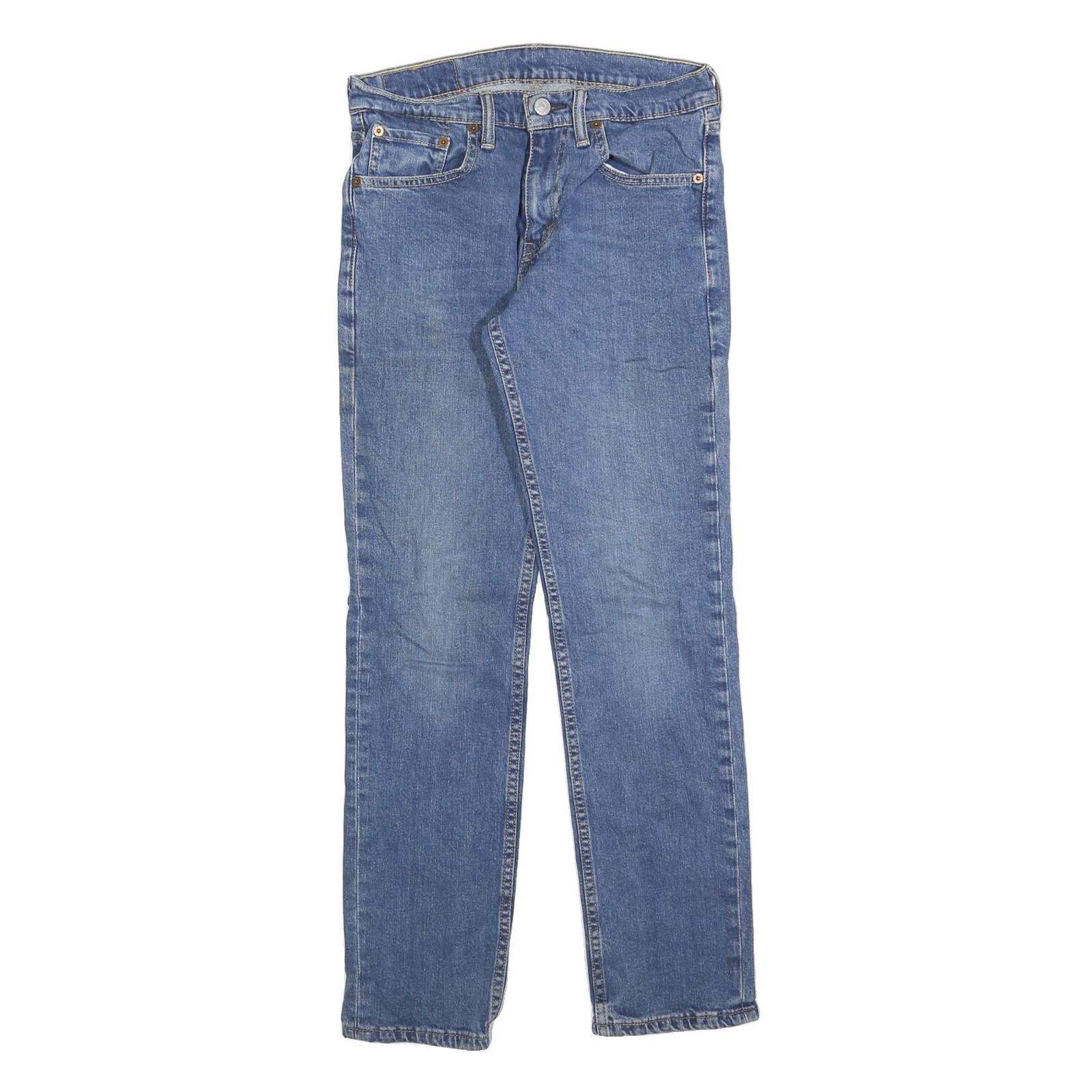LEVI'S 511 Slim Mens Blue Denim Raw Slim Skinny Jeans W29 L30 Comfortable Zip Refurbished - N/A refurbished available on Cerqular
