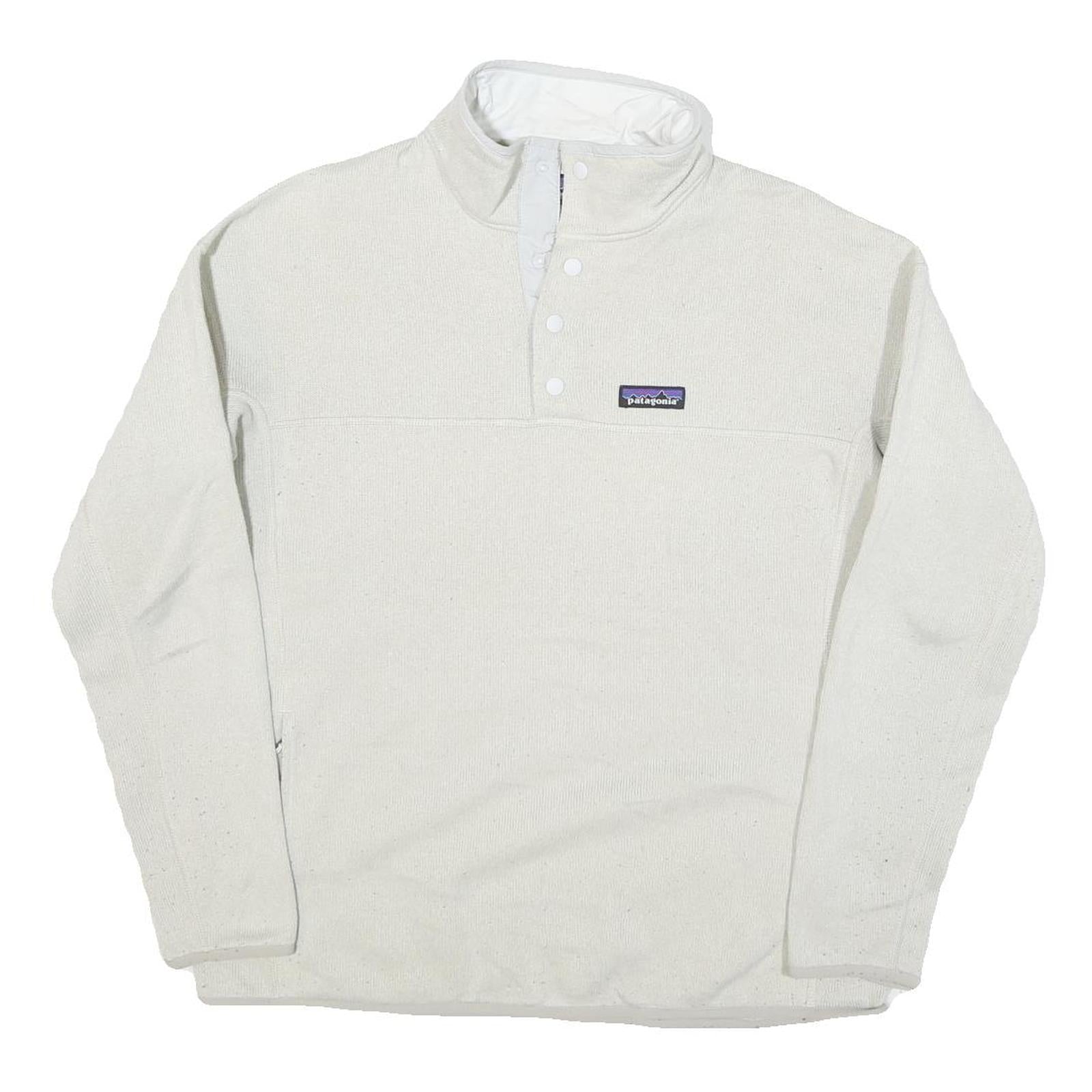 PATAGONIA Womens White Plain Pullover Jumper Crew Neck Regular Knit Style L Refurbished - N/A refurbished available on Cerqular