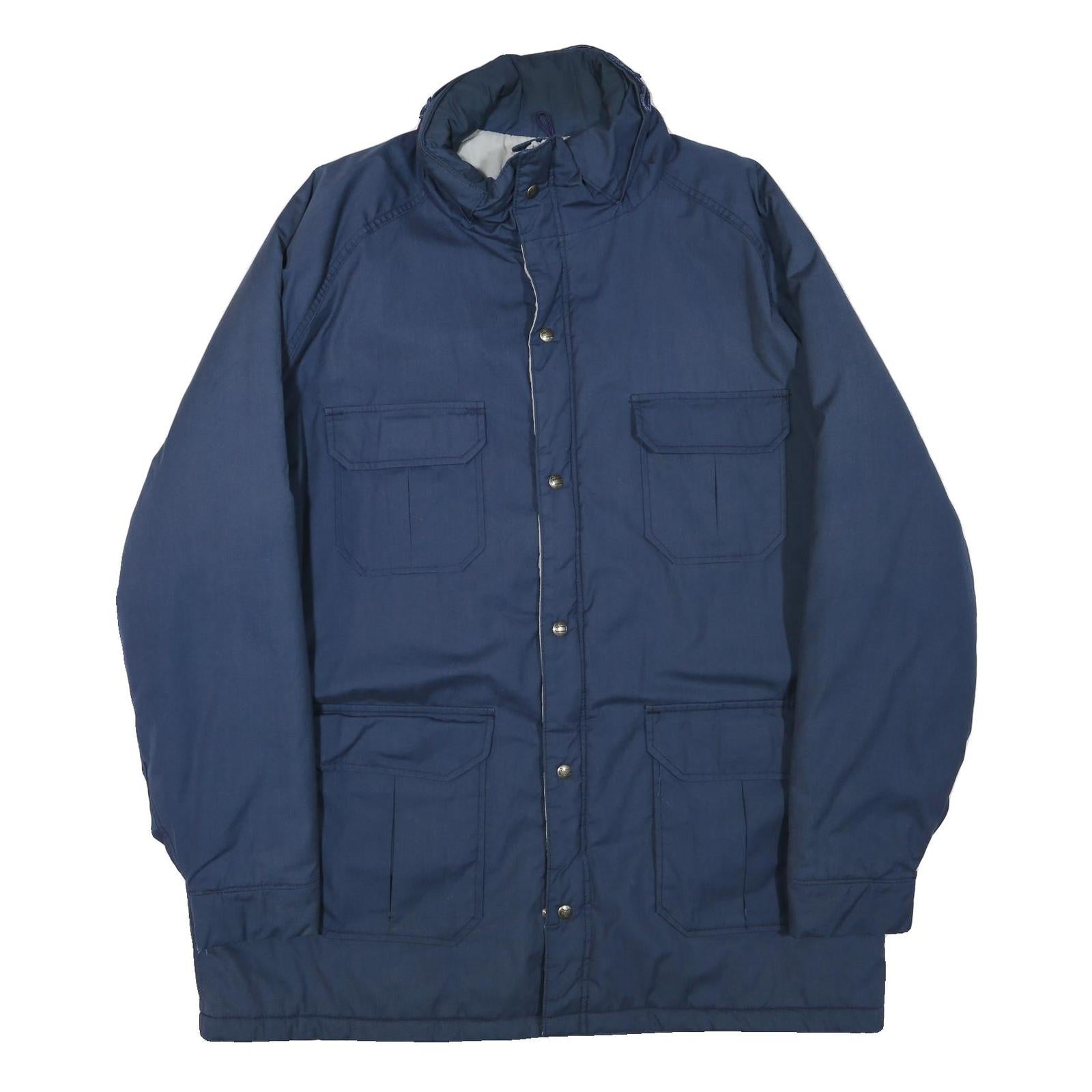 WOOLRICH Mens Blue Cotton Blend Jacket L Plain Zip Pocketed Classic Fit Refurbished - N/A refurbished available on Cerqular