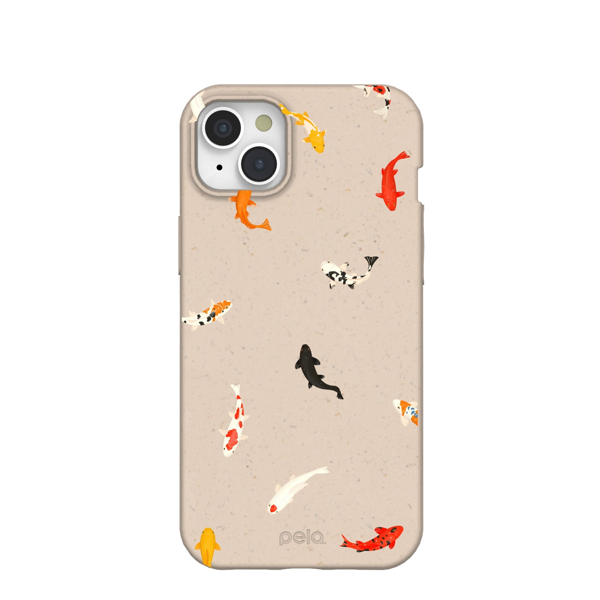 Seashell Lil Koi iPhone 15 Plus Case Refurbished - Pela Case refurbished available on Cerqular