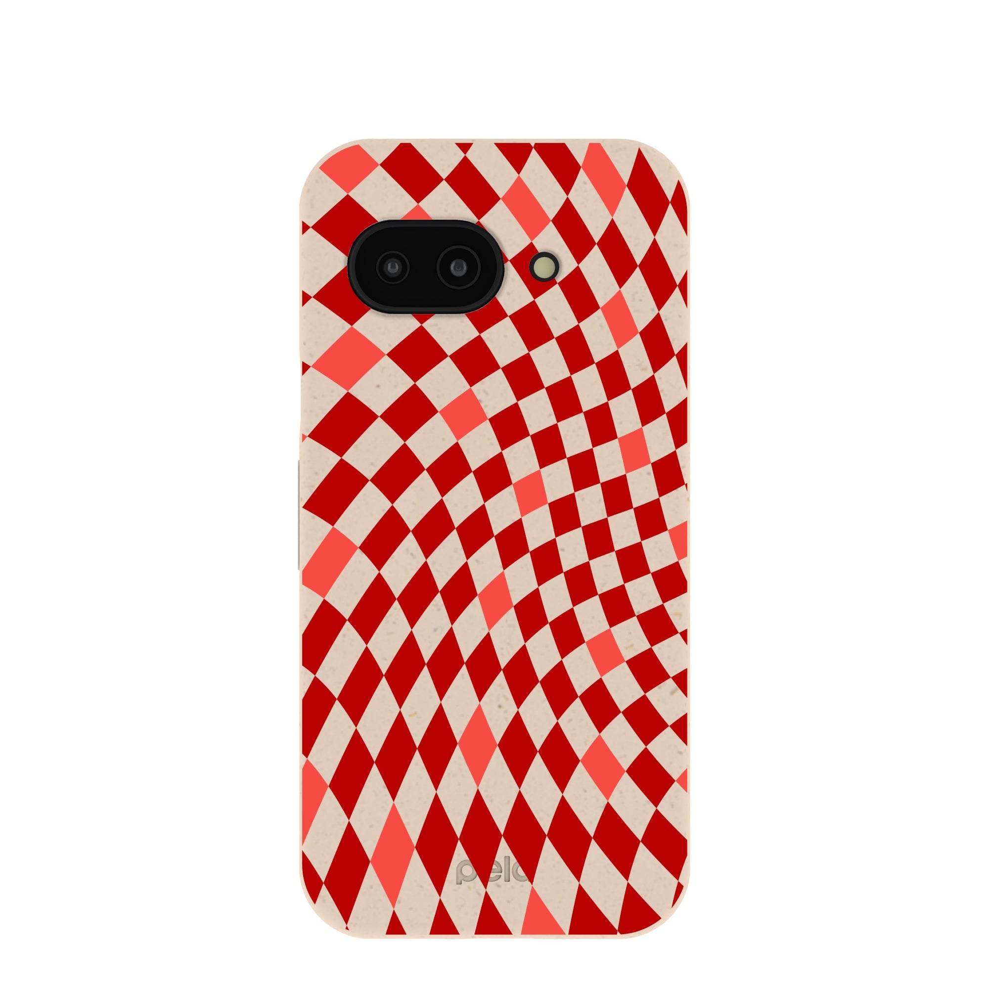 Seashell Red Checks Google Pixel 9a Case Refurbished - Pela Case refurbished available on Cerqular