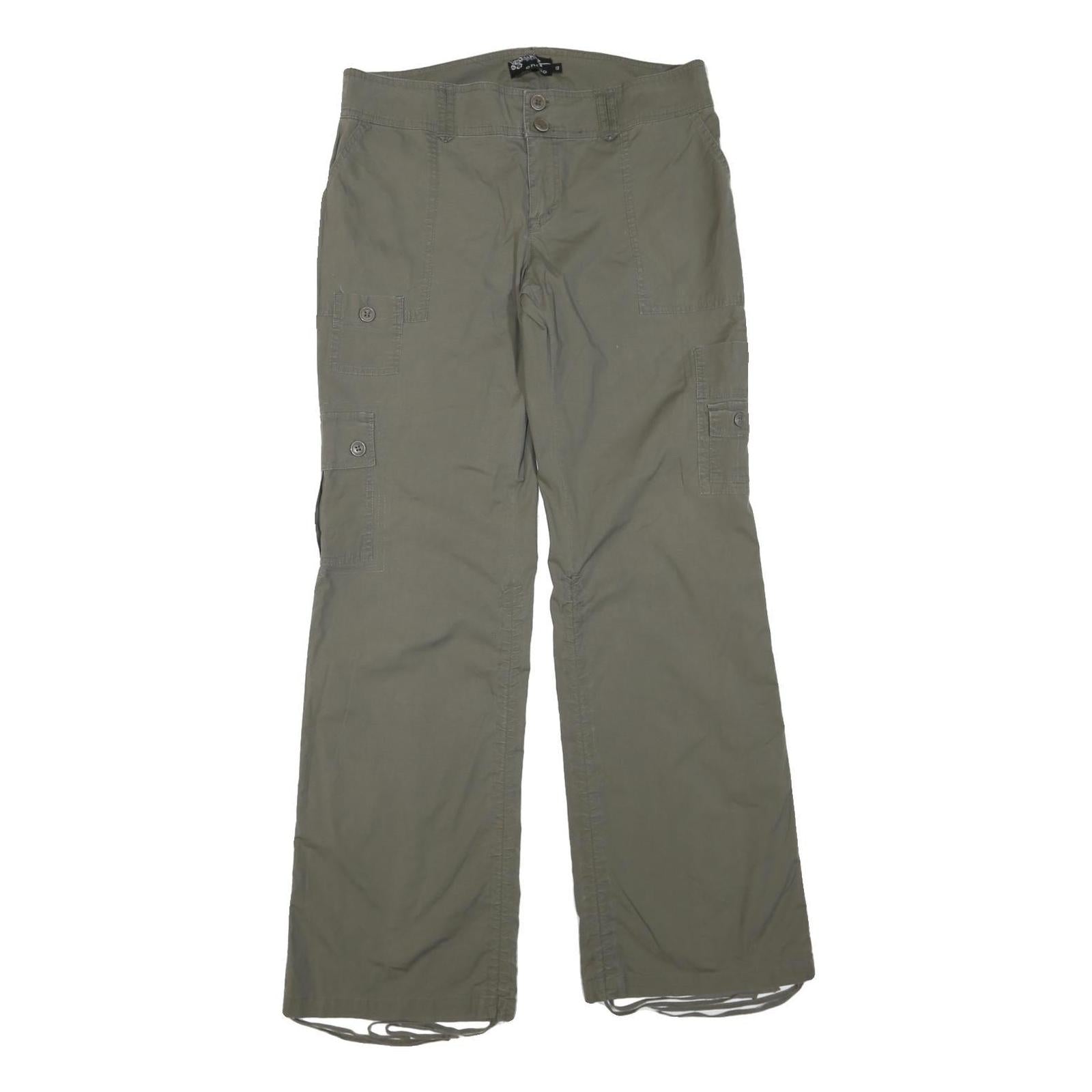 CHADO Womens Cotton Blend Green Regular Fit Cargo Trousers W34 L33 Casual Refurbished - N/A refurbished available on Cerqular