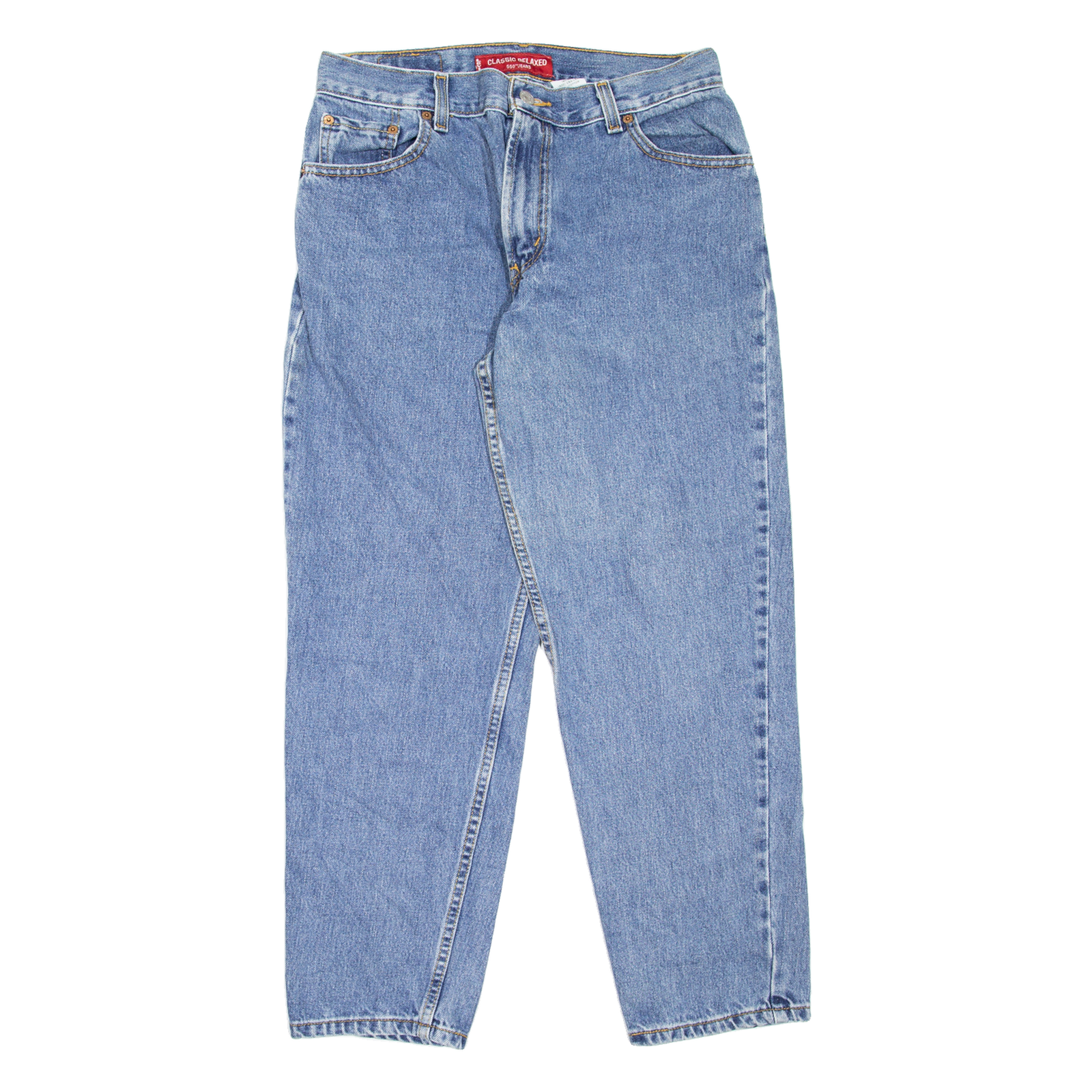 Buy LEVI'S 550 Womens Jeans Blue Relaxed Tapered W28 L27 Refurbished - $36.39 LEVI'S 550 Womens Jeans Blue Relaxed Tapered W28 L27 Refurbished - N/A refurbished available on Cerqular