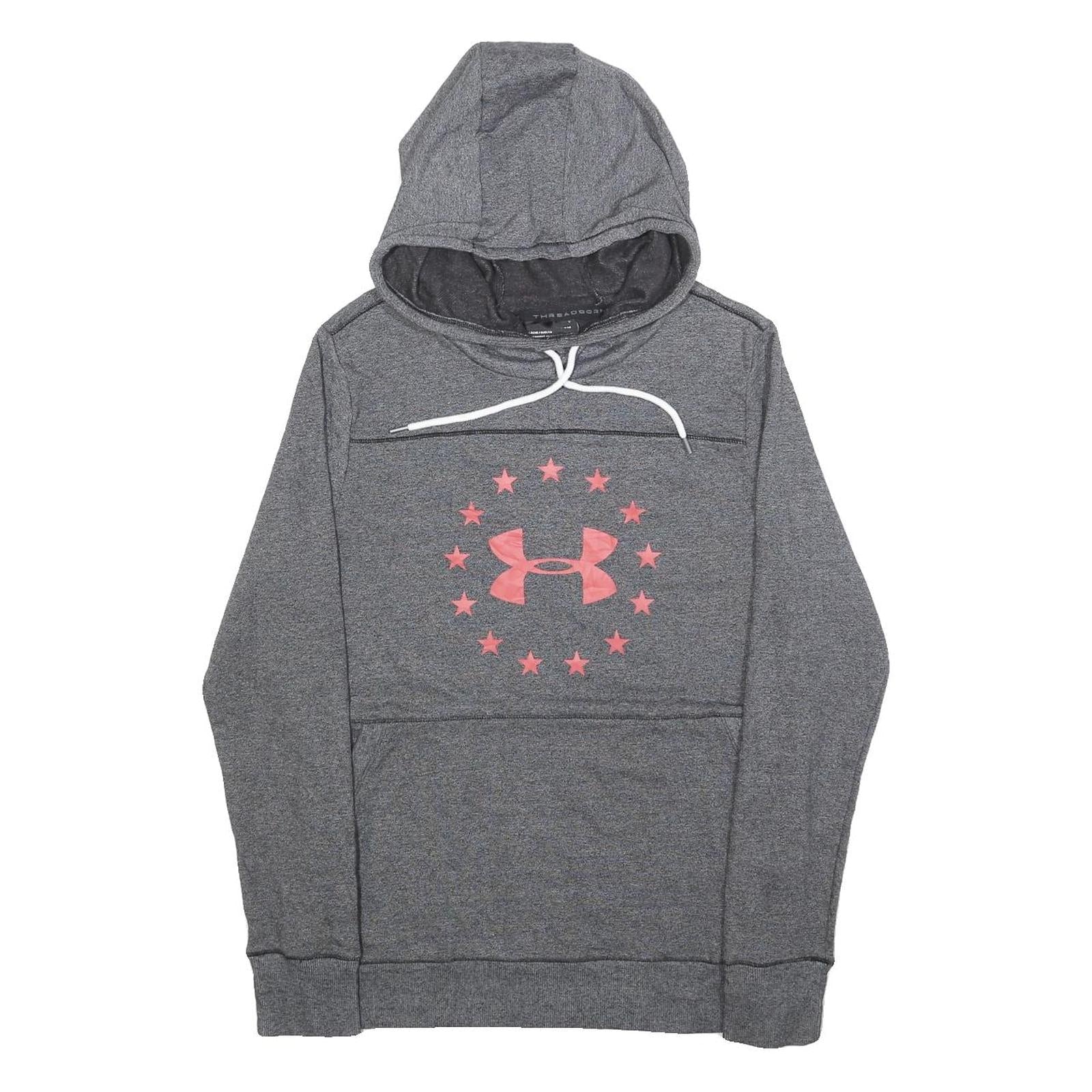 UNDER ARMOUR Mens Grey Hoodie S Cotton Blend Pullover Sportswear Refurbished - N/A refurbished available on Cerqular