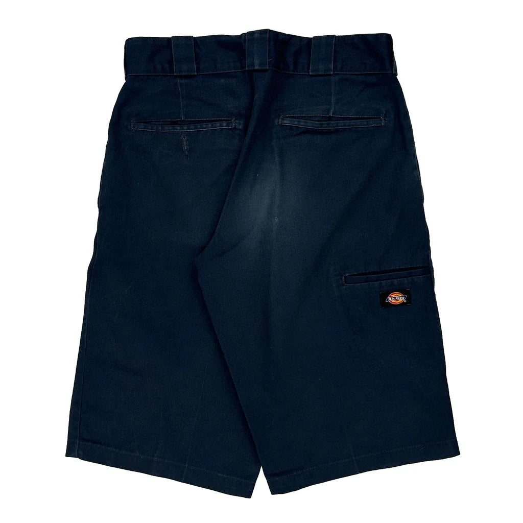 Dickies Shorts - 29W 13L Navy Polyester Blend Refurbished - Thrifted (note: this is a term often used to describe second- refurbished available on Cerqular