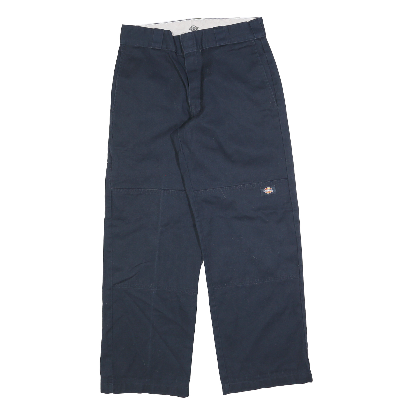 DICKIES Mens Cotton Blend Blue Loose Straight Trousers W27 L30 Workwear Refurbished - N/A refurbished available on Cerqular