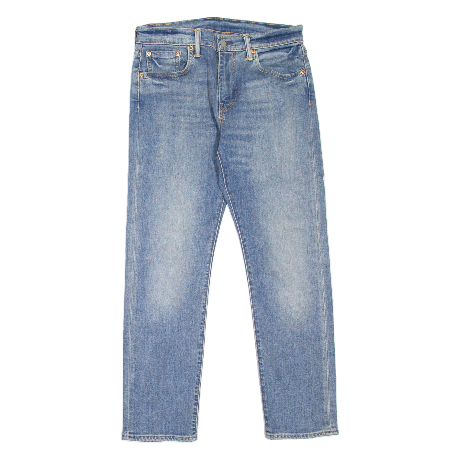 LEVI'S 502 Jeans Mens Blue Regular Tapered Stone Wash W30 L30 Refurbished - N/A refurbished available on Cerqular