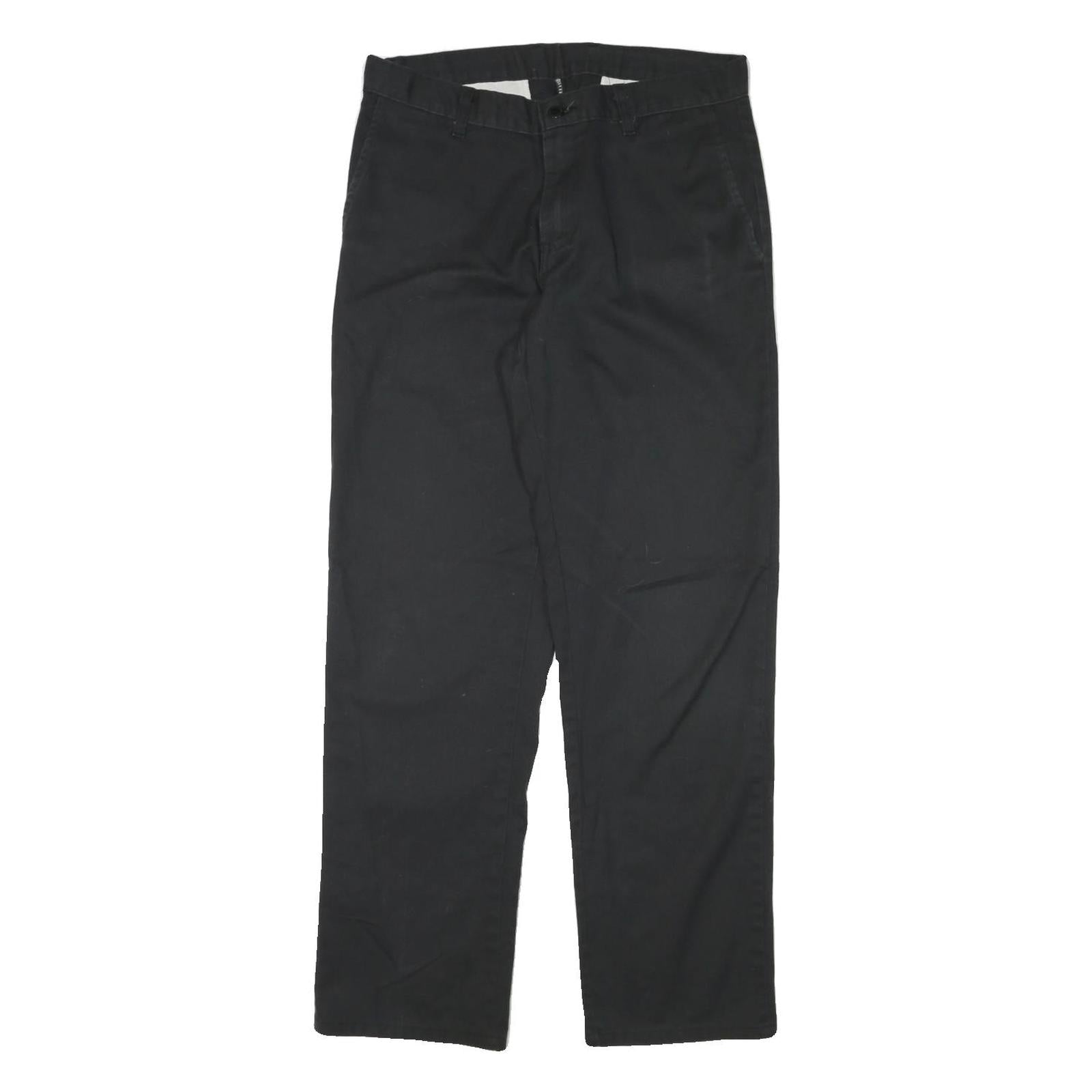 DICKIES Mens Regular Black Cotton Blend Zip Trousers W31 L31 Durable Workwear Refurbished - N/A refurbished available on Cerqular