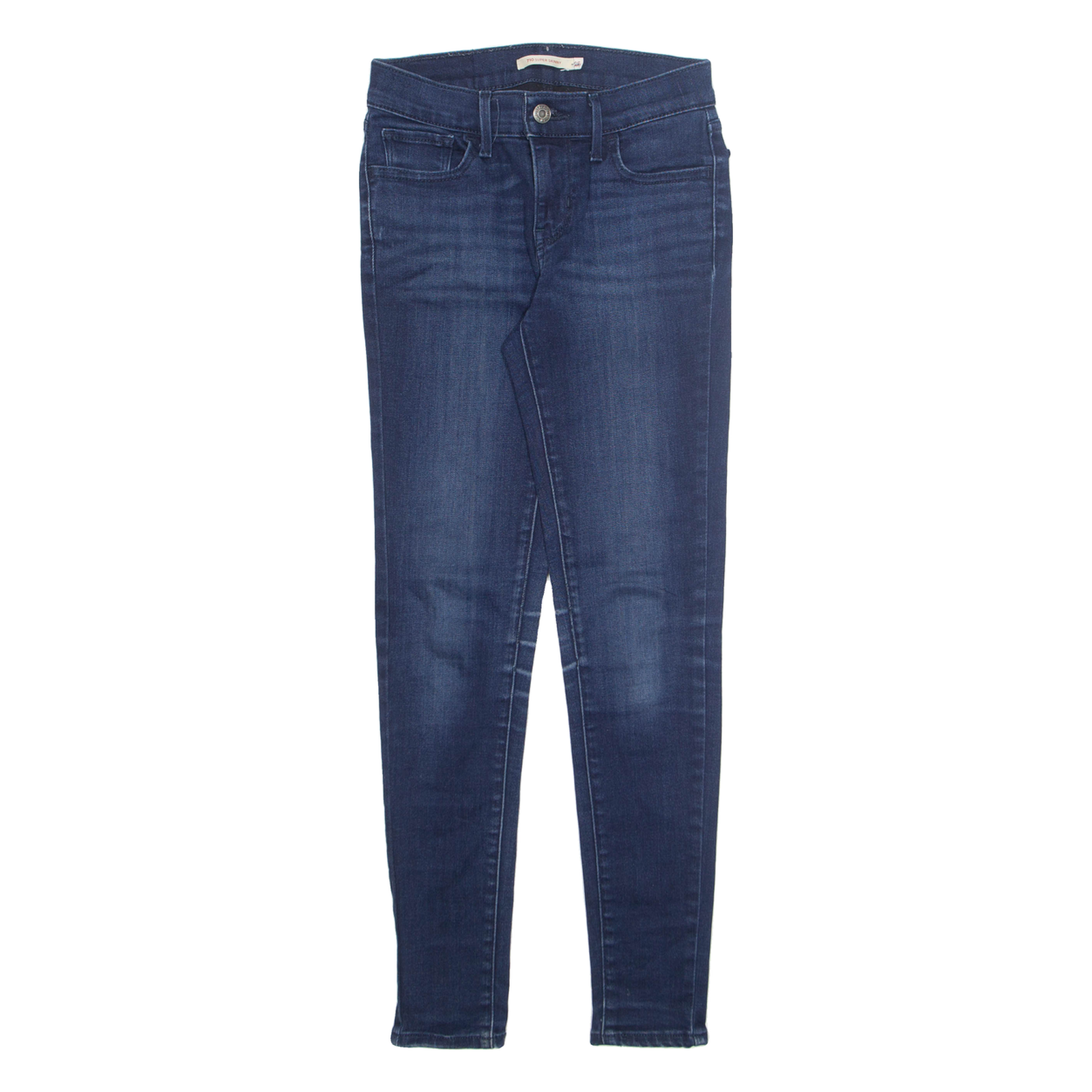 LEVI'S Womens Jeans Blue Regular Skinny Stone Wash W25 L30 Refurbished - N/A refurbished available on Cerqular