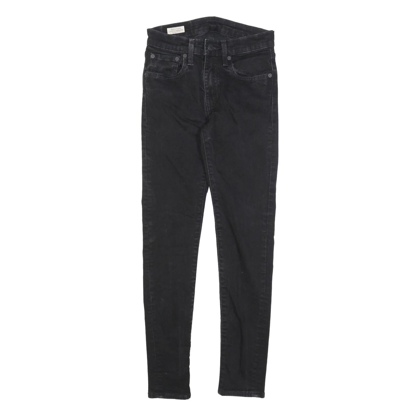 LEVI'S Womens Jeans Black Slim Skinny Denim Medium W28 L27 Classic Fit Zip Refurbished - N/A refurbished available on Cerqular