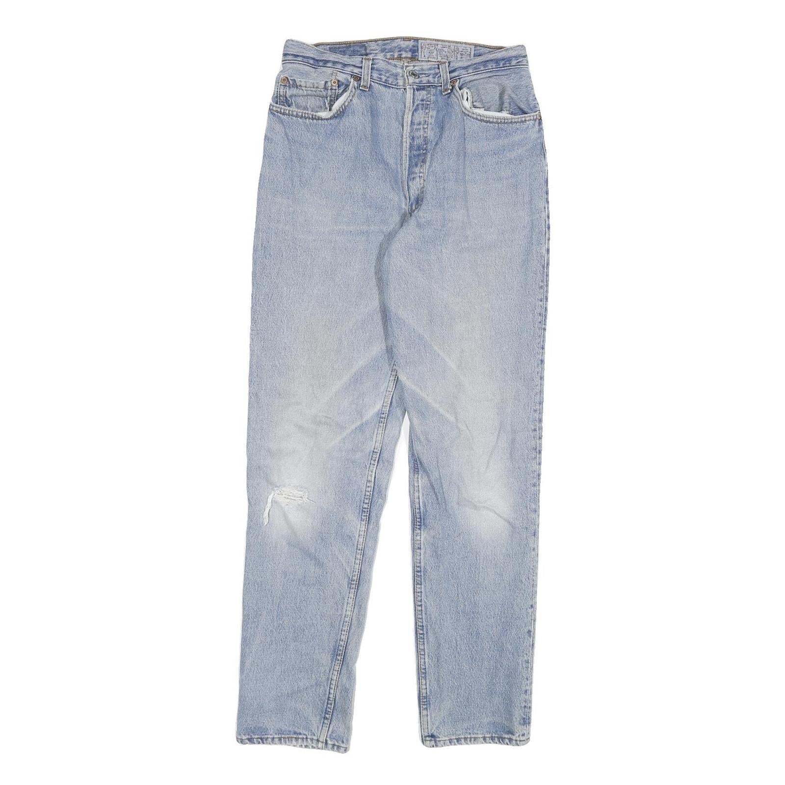 LEVI'S 901 Womens Jeans Blue Slim Skinny Denim Light W28 L30 Classic Fit Refurbished - N/A refurbished available on Cerqular