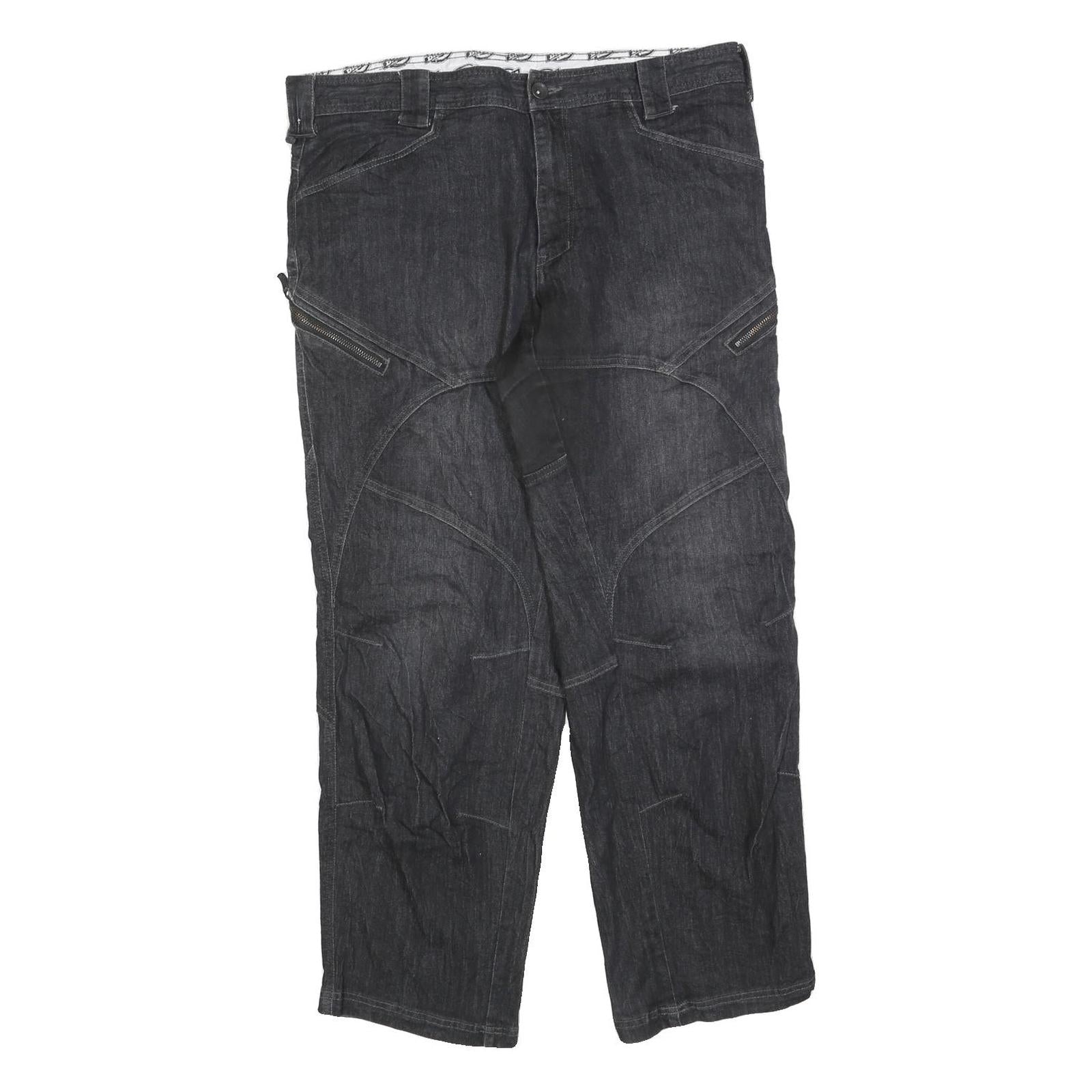DICKIES Mens Cotton Blend Black Relaxed Straight Trousers W36 L32 Workwear Refurbished - N/A refurbished available on Cerqular