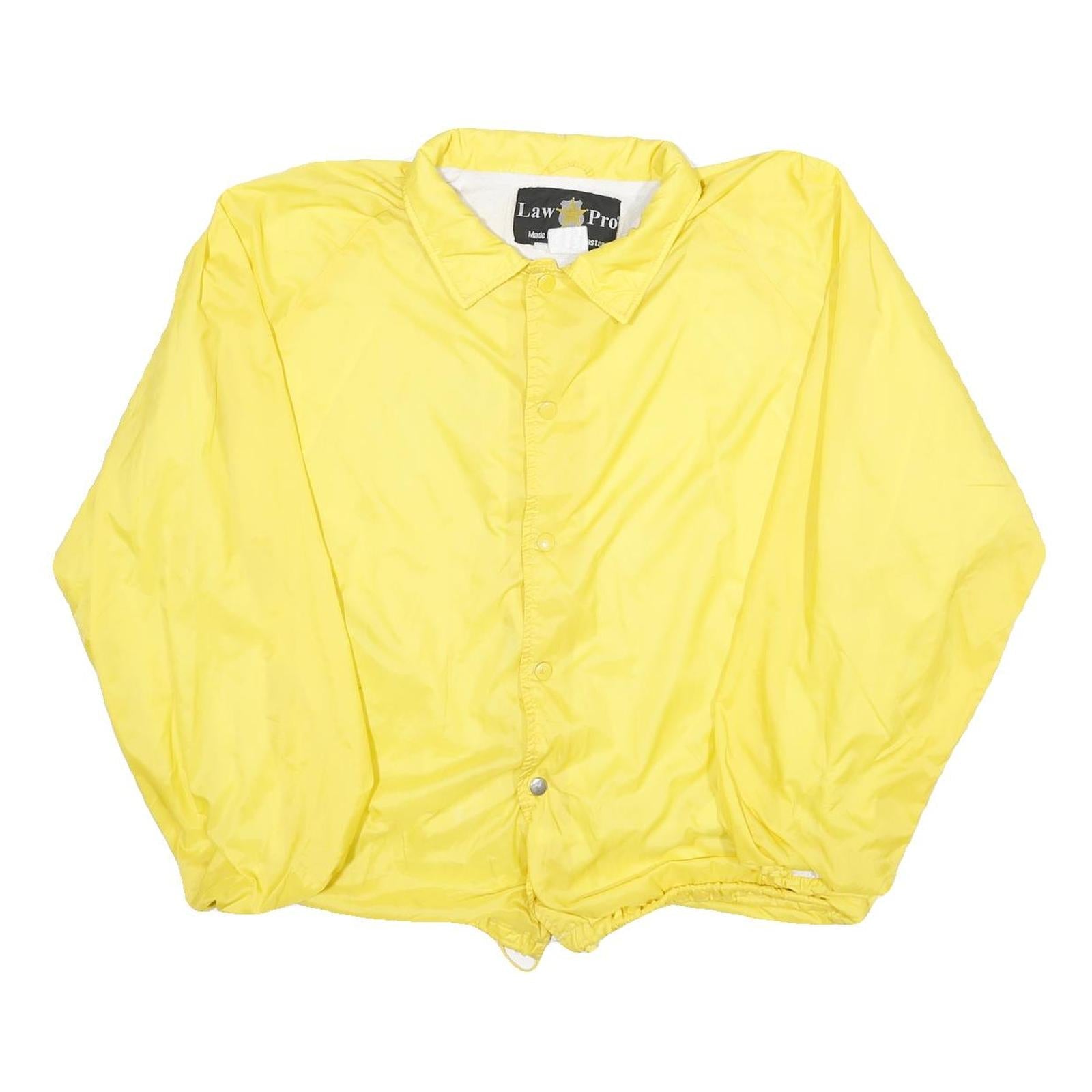 Buy LAW PRO Mens Yellow Nylon Button Jacket XL Plain Lightweight Outerwear Casual Refurbished - $37.69 LAW PRO Mens Yellow Nylon Button Jacket XL Plain Lightweight Outerwear Casual Refurbished - N/A refurbished available on Cerqular