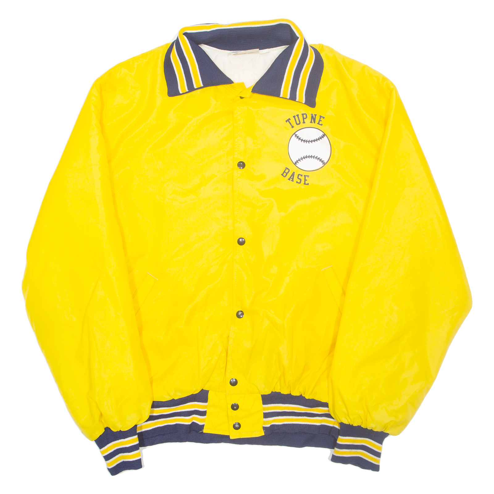 GEM SPORTSWEAR Tulane Baseball Mens Varsity Jacket Yellow Nylon USA 2XL Refurbished - N/A refurbished available on Cerqular