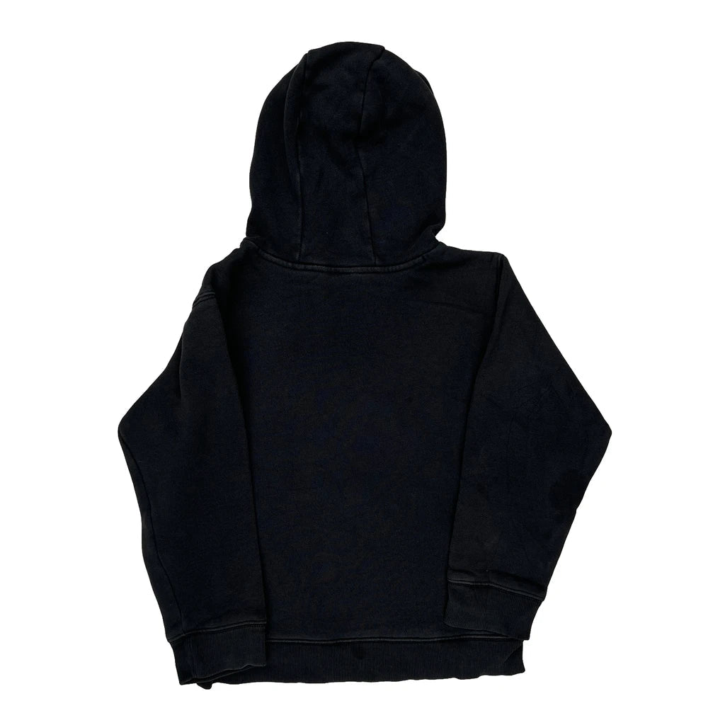 Age 9-10 Carhartt Hoodie - Medium Black Cotton Refurbished - Thrifted (note: this is a term often used to describe second- refurbished available on Cerqular