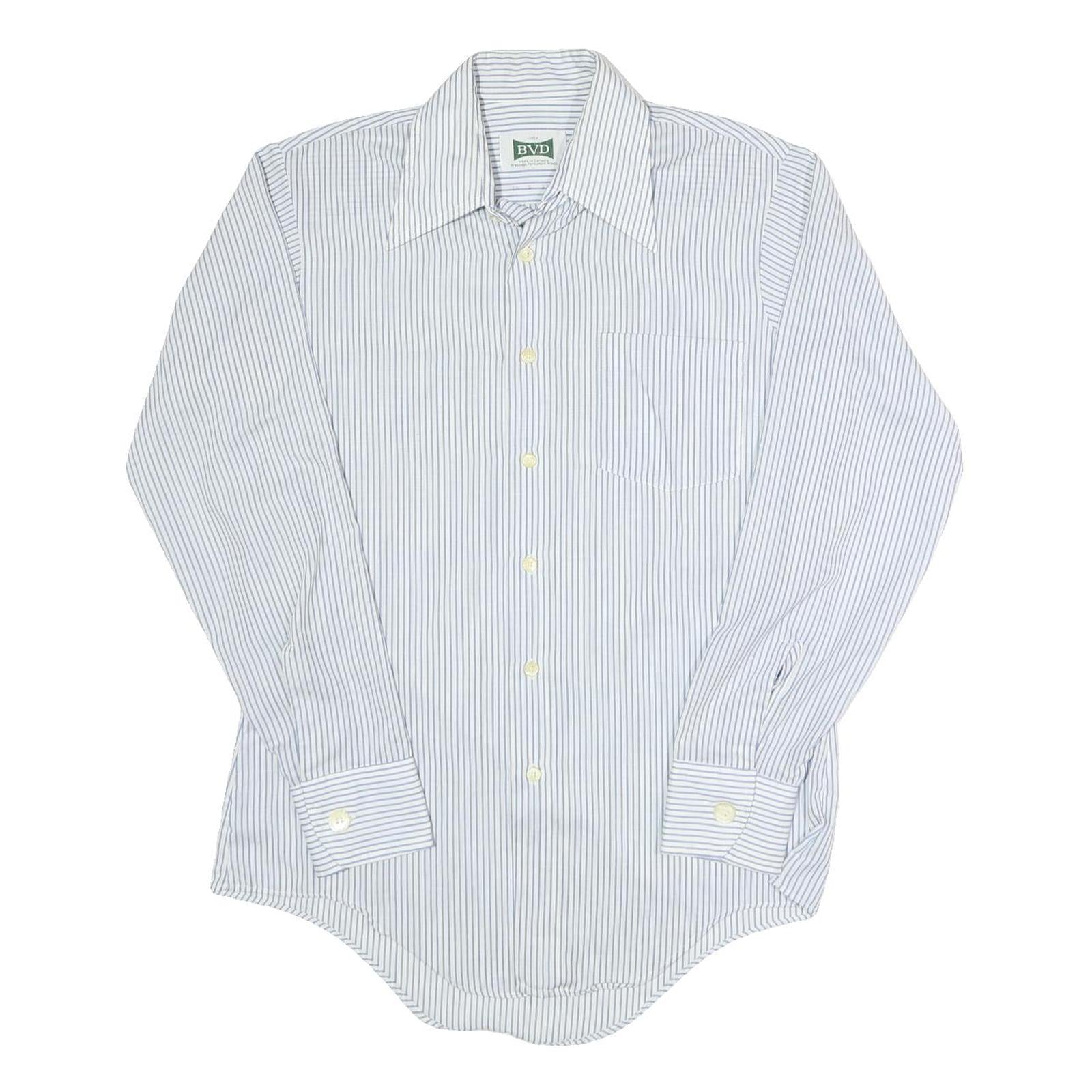 Buy BVD Mens White & Grey Stripe Shirt S Classic Cotton Blend Casual Button Up Refurbished - $16.89 BVD Mens White & Grey Stripe Shirt S Classic Cotton Blend Casual Button Up Refurbished - N/A refurbished available on Cerqular