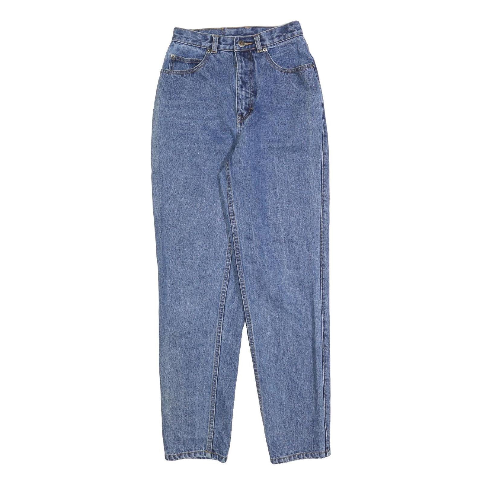 TEDDY'S Womens Jeans Blue Slim Straight Denim Medium W24 L30 Classic Fit Zip Refurbished - N/A refurbished available on Cerqular