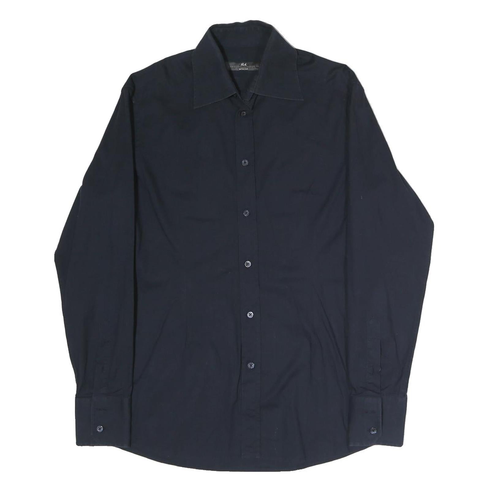 Buy DANIELE ALESSANDRINI Mens Black Plain Shirt Long Sleeve Button Collar L Refurbished - $19.49 DANIELE ALESSANDRINI Mens Black Plain Shirt Long Sleeve Button Collar L Refurbished - N/A refurbished available on Cerqular