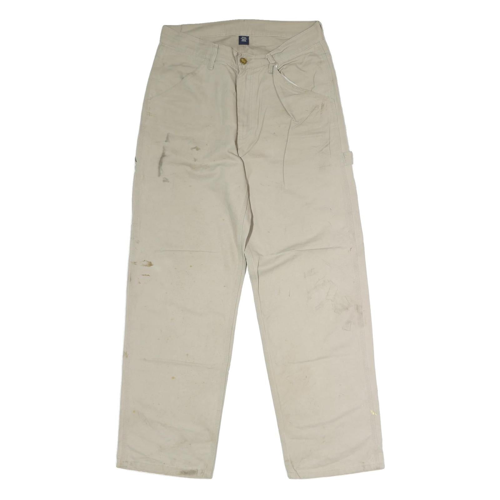Buy DICKIES Mens Beige Cotton Blend Regular Fit Straight Leg Trousers W32 L32 Refurbished - $37.69 DICKIES Mens Beige Cotton Blend Regular Fit Straight Leg Trousers W32 L32 Refurbished - N/A refurbished available on Cerqular