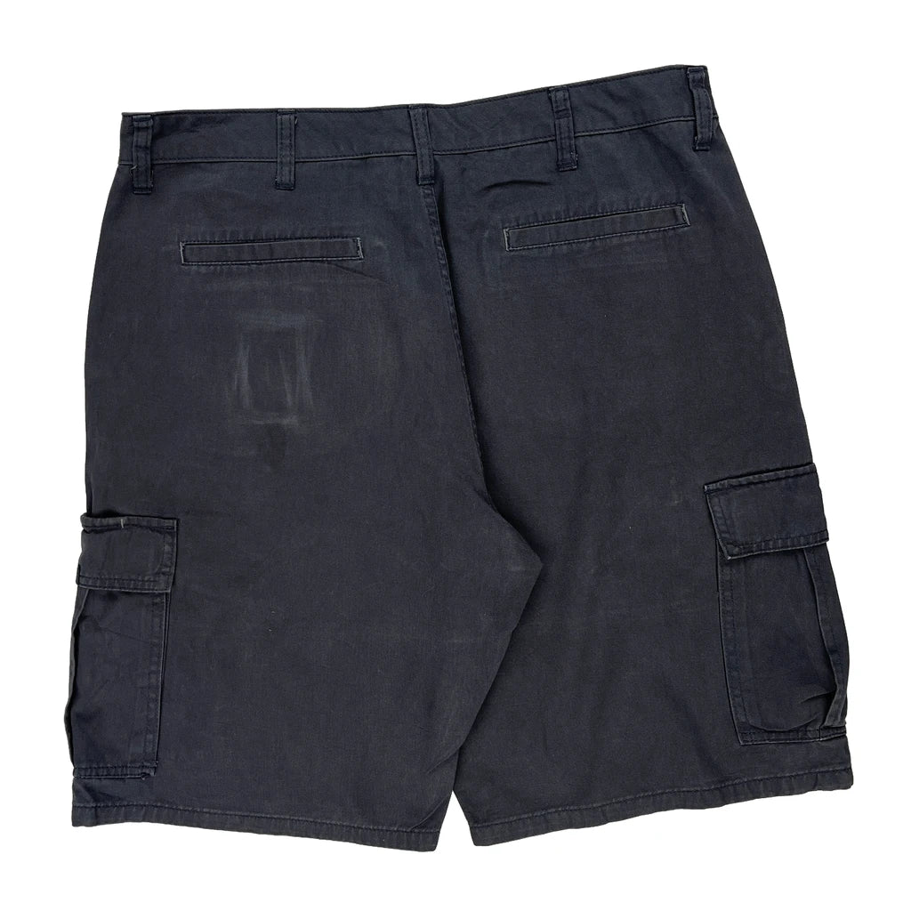 Wrangler Cargo Shorts - 35W 11L Grey Cotton Refurbished - Thrifted (note: this is a term often used to describe second- refurbished available on Cerqular