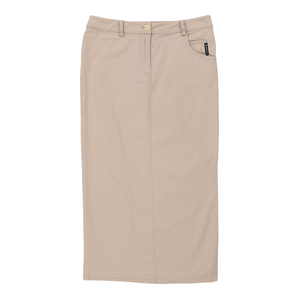 Armani Jeans Skirt - 30W UK 10 Beige Cotton Refurbished - Thrifted (note: this is a term often used to describe second- refurbished available on Cerqular
