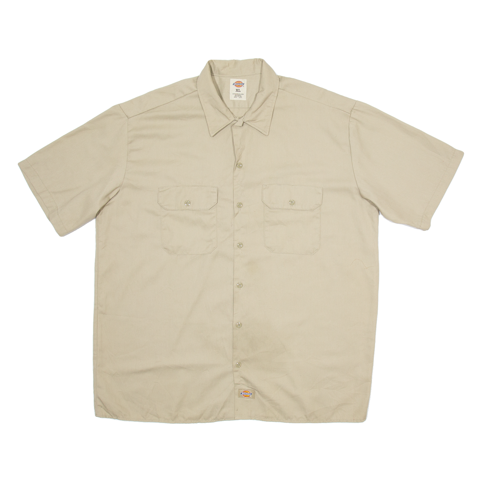 DICKIES Mens Worker Shirt Brown XL Refurbished - N/A refurbished available on Cerqular