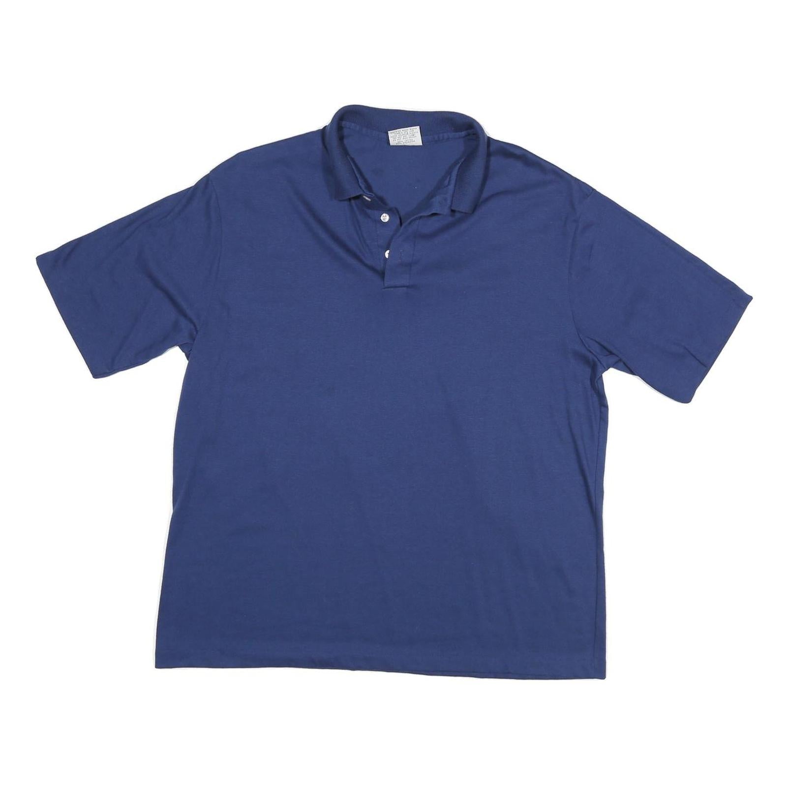SCREEN MATES Mens Blue Short Sleeve Polo Shirt XL Cotton Blend Basic Casual Refurbished - N/A refurbished available on Cerqular