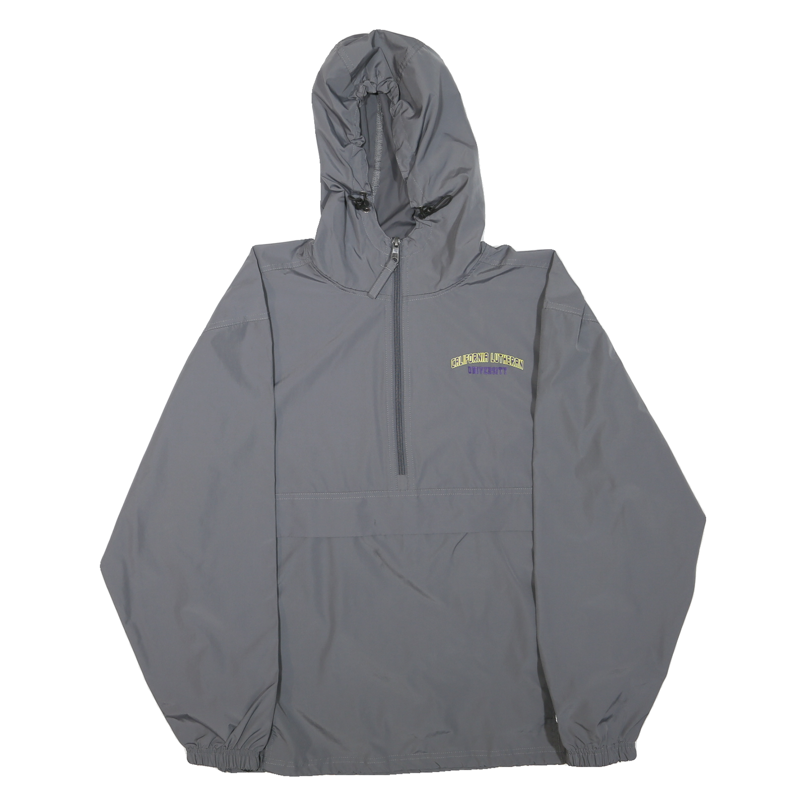 CHAMPION Mens Grey California Lutheran University Coach Jacket M Polyester Plain Refurbished - N/A refurbished available on Cerqular