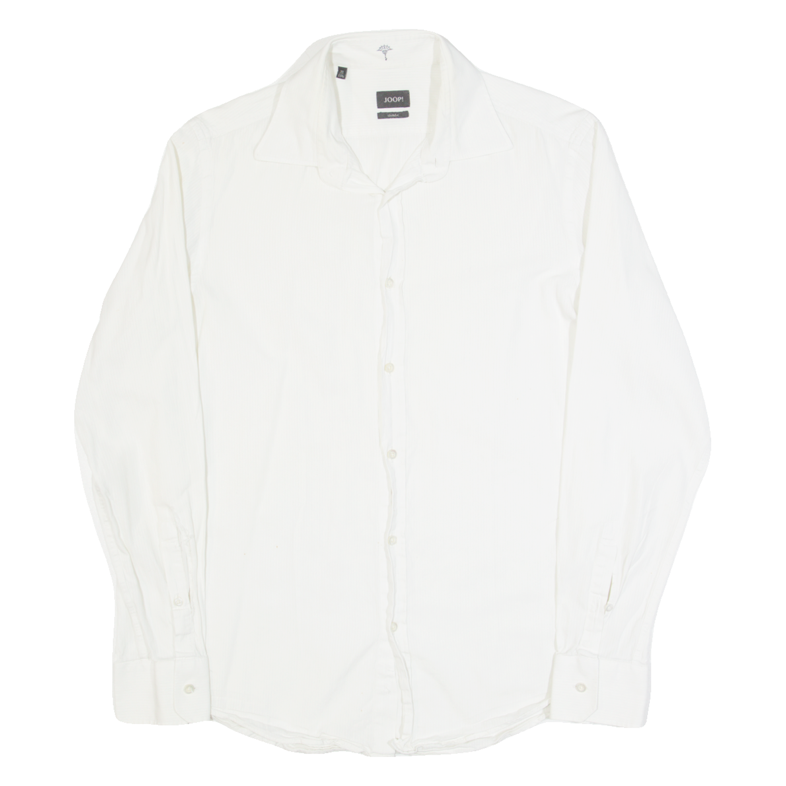JOOP! Slim Fit Mens Shirt White Striped Long Sleeve M Refurbished - N/A refurbished available on Cerqular