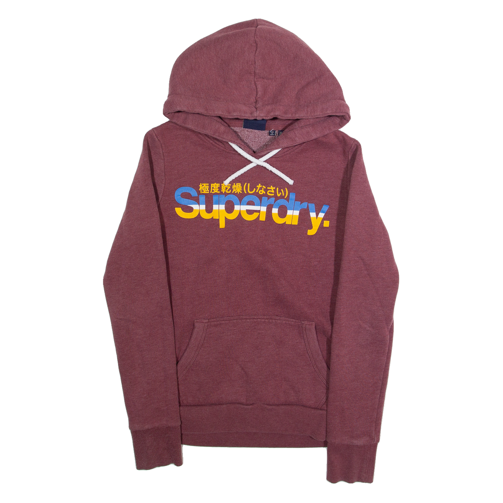 SUPERDRY Womens Maroon Hoodie UK 8 Refurbished - N/A refurbished available on Cerqular
