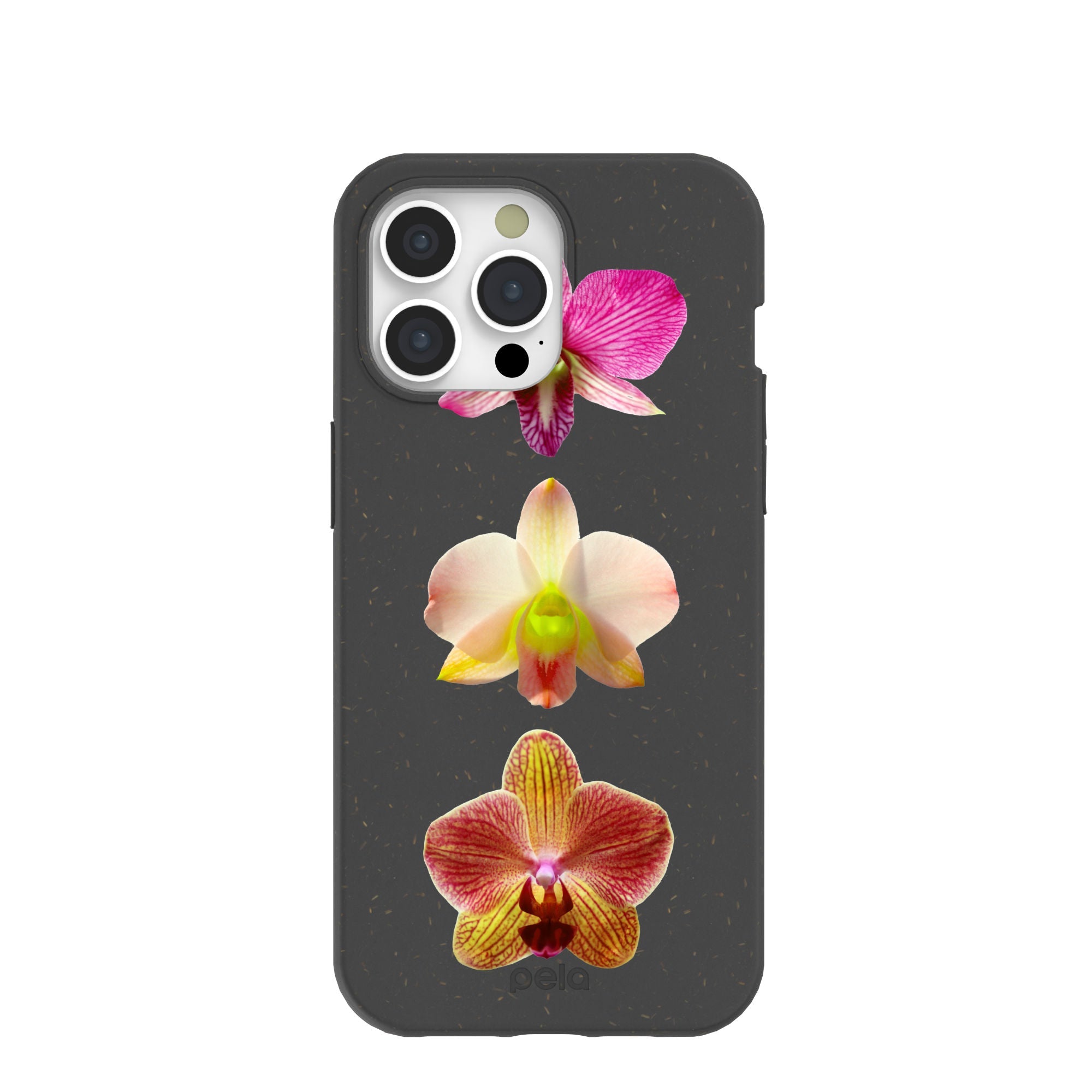 Black Orchids iPhone 15 Pro Max Case Refurbished - Pela Case refurbished available on Cerqular