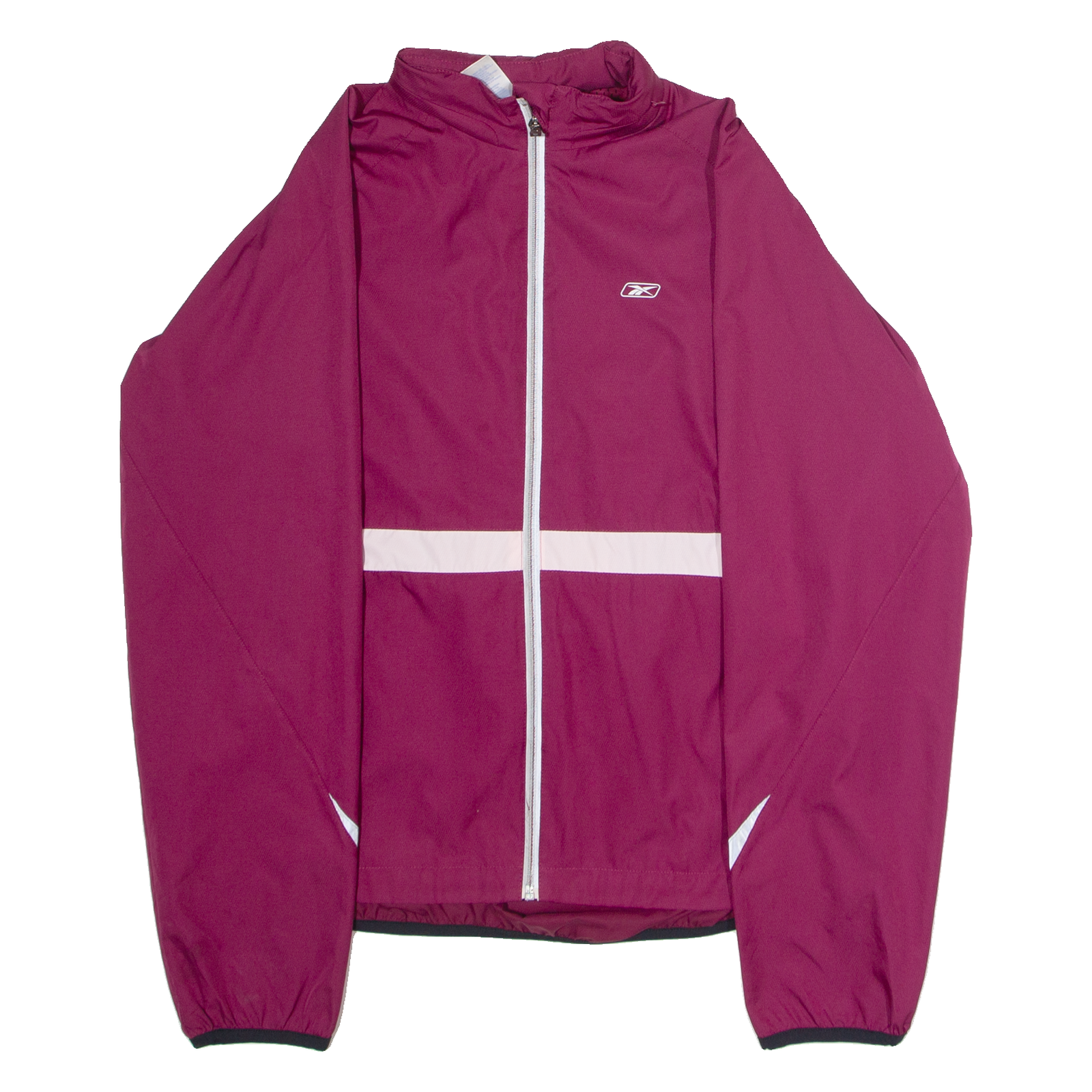 REEBOK Womens Windbreaker Jacket Purple 90s Hooded Colourblock UK 16 Refurbished - N/A refurbished available on Cerqular