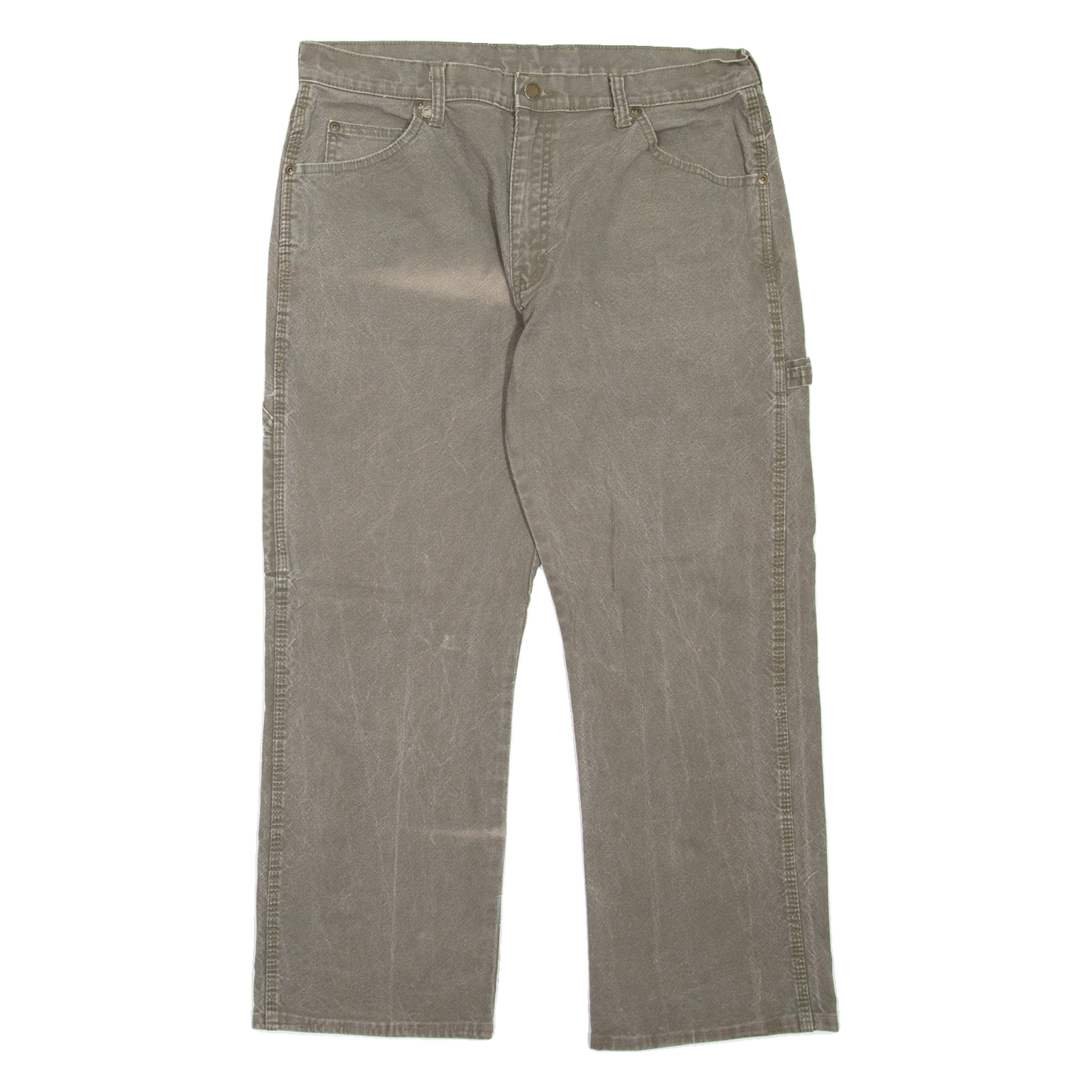 DICKIES Carpenter Workwear Mens Jeans Green Regular Straight W34 L26 Refurbished - N/A refurbished available on Cerqular
