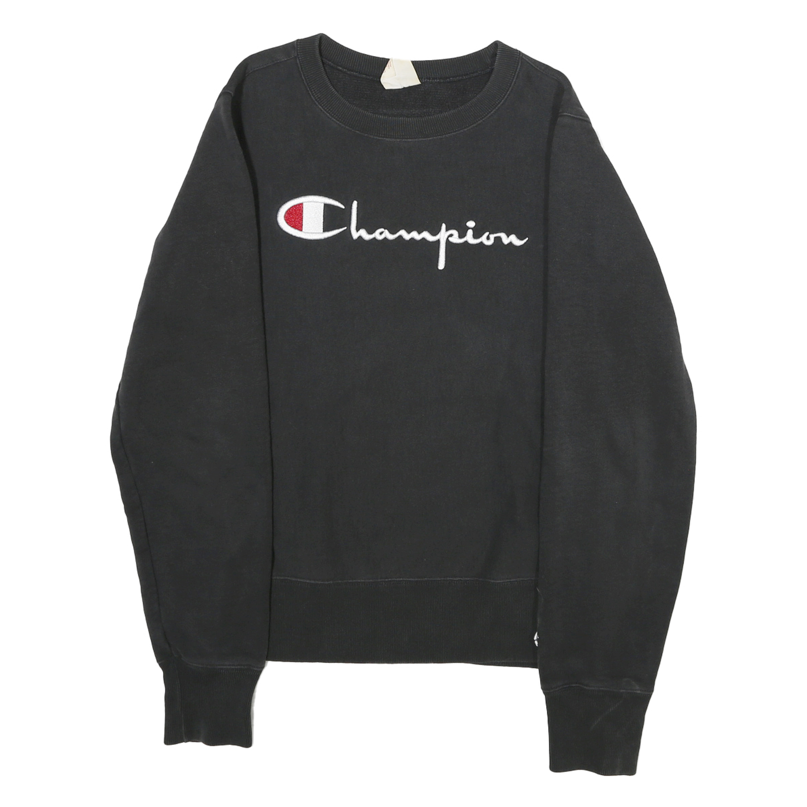 CHAMPION REVERSE WEAVE Mens Black Crew Neck Cotton Pullover Sweatshirt M Long Refurbished - N/A refurbished available on Cerqular