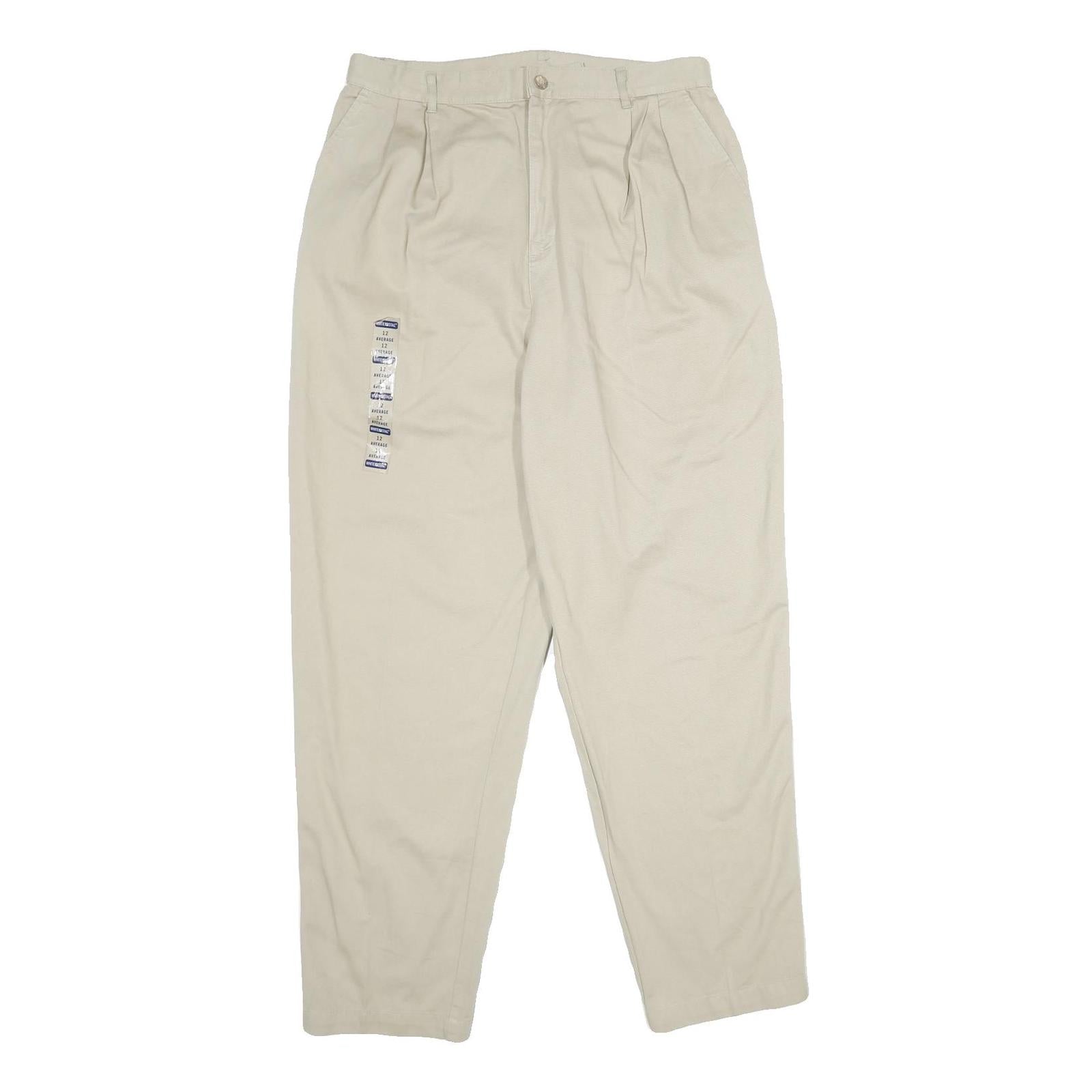 WHITE STAG Womens Cotton Beige Classic Trousers W32 L32 Zip Closure Casual Wear Refurbished - N/A refurbished available on Cerqular