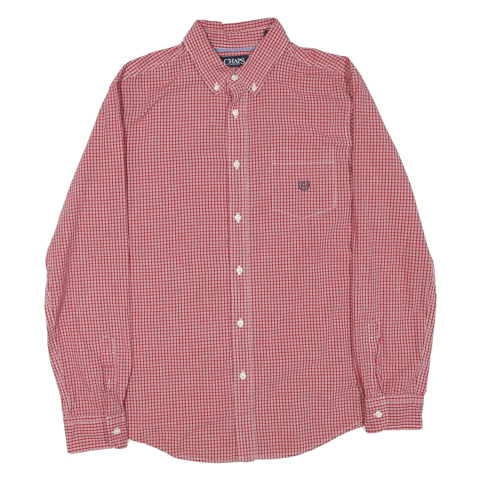 Buy CHAPS Mens Red & White Check Shirt L Button-Down Collar Cotton Blend Stylish Refurbished - $29.89 CHAPS Mens Red & White Check Shirt L Button-Down Collar Cotton Blend Stylish Refurbished - N/A refurbished available on Cerqular