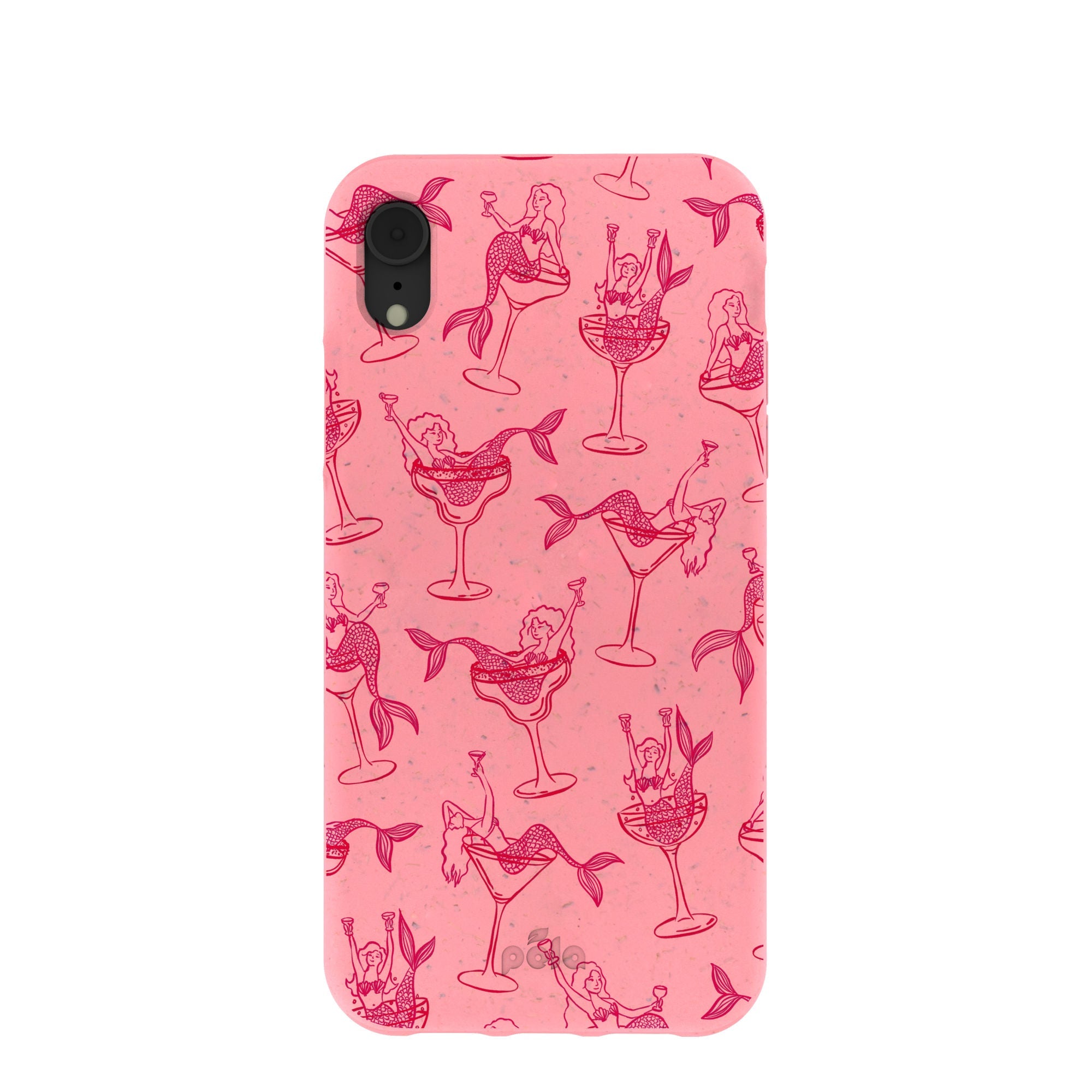 Bubblegum Pink Mermaid Cocktail iPhone XR Case Refurbished - Pela Case refurbished available on Cerqular