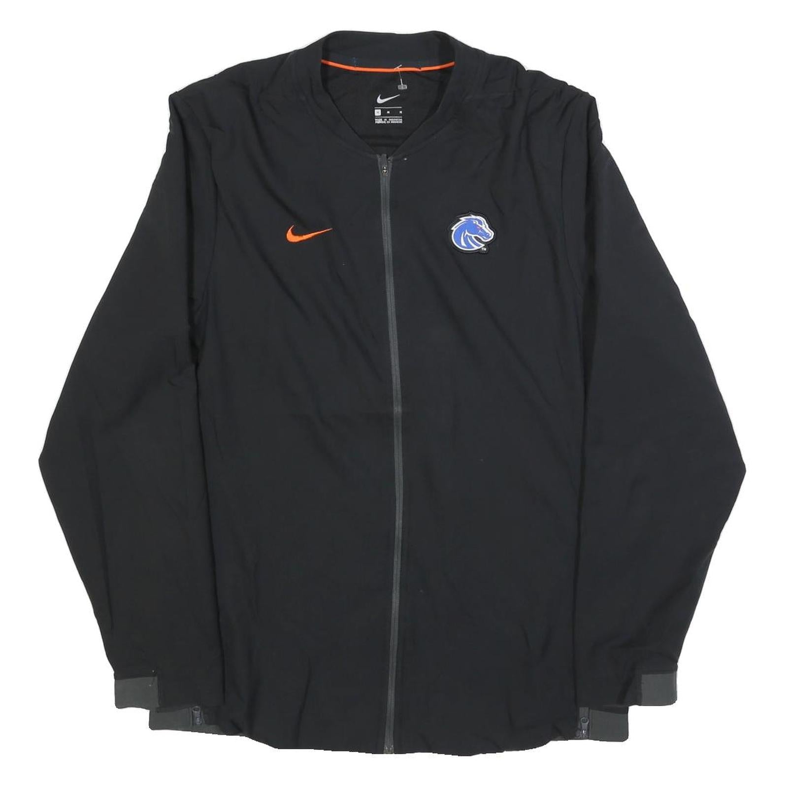Buy NIKE Mens Black Orange Sports Swoosh Zip Jacket M Polyester Blend Plain Refurbished - $49.39 NIKE Mens Black Orange Sports Swoosh Zip Jacket M Polyester Blend Plain Refurbished - N/A refurbished available on Cerqular