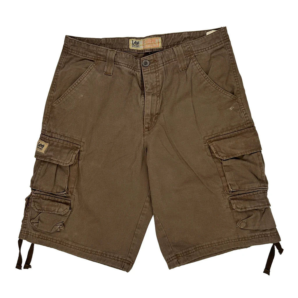 Buy Lee Cargo Shorts - 32W 11L Brown Cotton Refurbished - $39.65 Lee Cargo Shorts - 32W 11L Brown Cotton Refurbished - Thrifted (note: this is a term often used to describe second- refurbished available on Cerqular