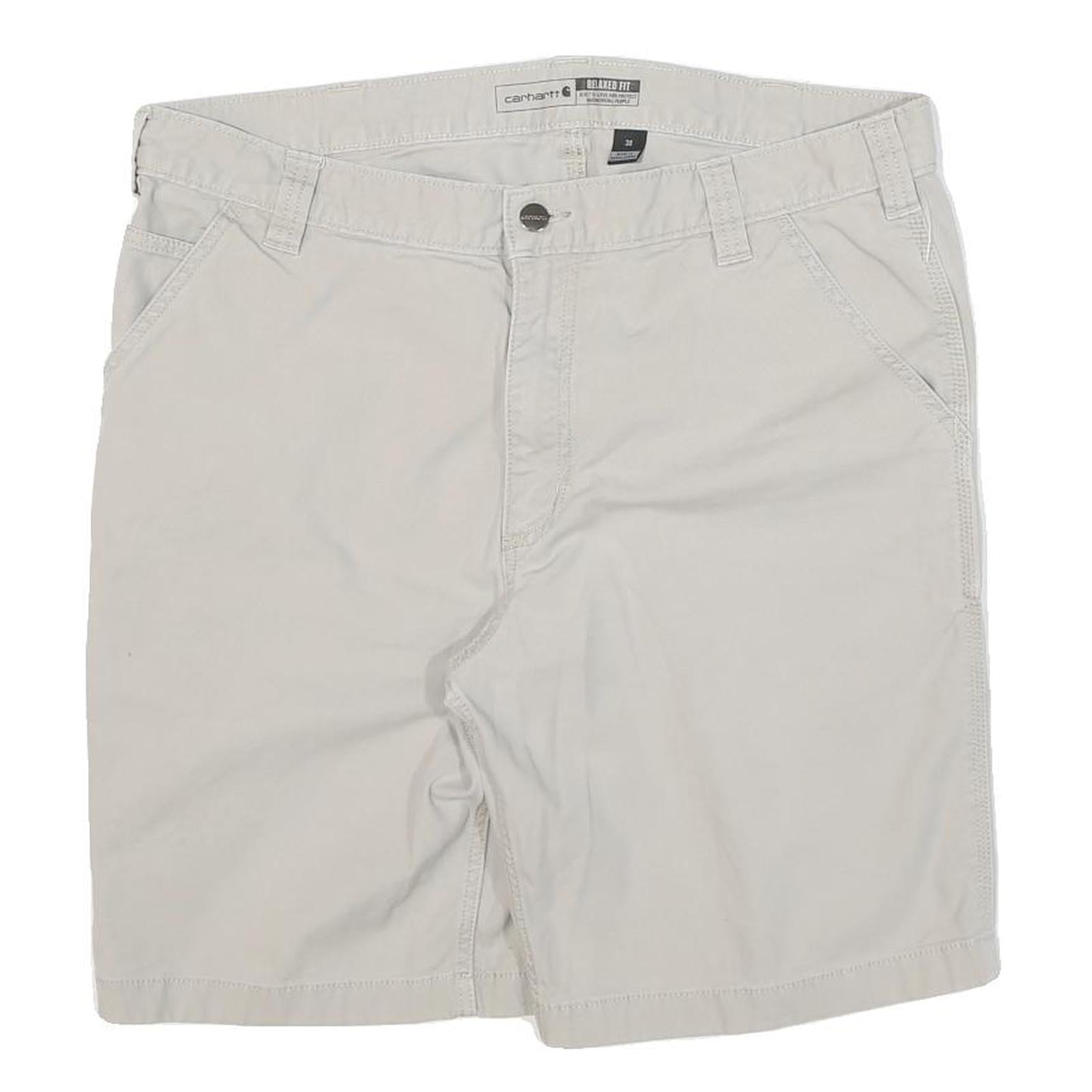 CARHARTT Mens Shorts Beige Casual Plain 3XL W38 Cotton Blend Workwear Refurbished - N/A refurbished available on Cerqular