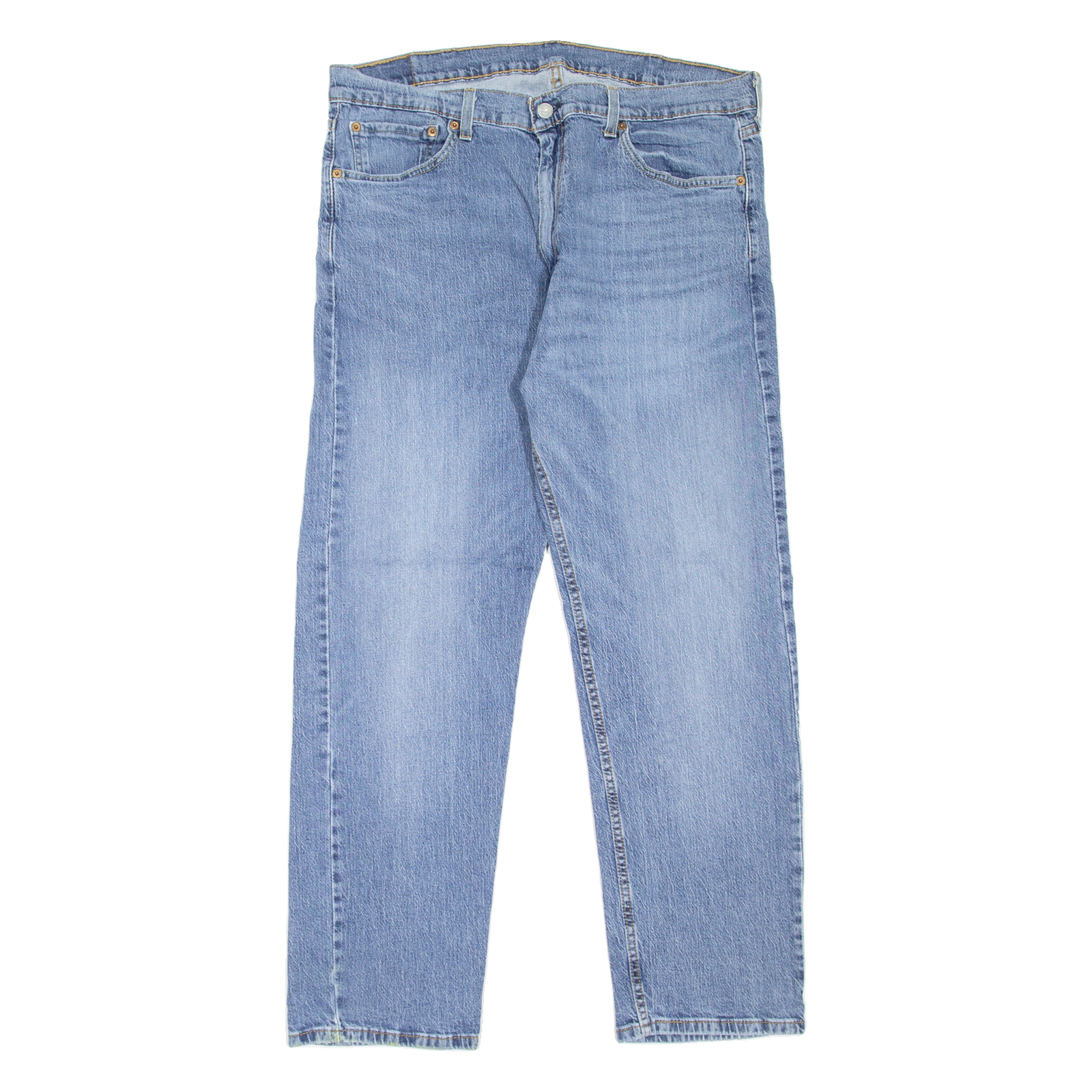 LEVI'S 505 Jeans Mens Blue Regular Straight Stone Wash W36 L30 Refurbished - N/A refurbished available on Cerqular