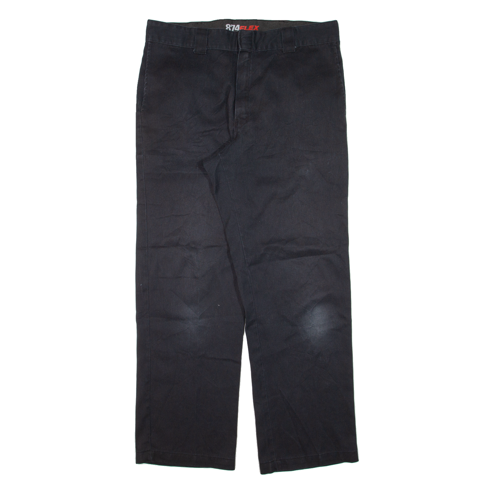 DICKIES 874 Workwear Mens Trousers Black Regular Straight W36 L32 Refurbished - N/A refurbished available on Cerqular