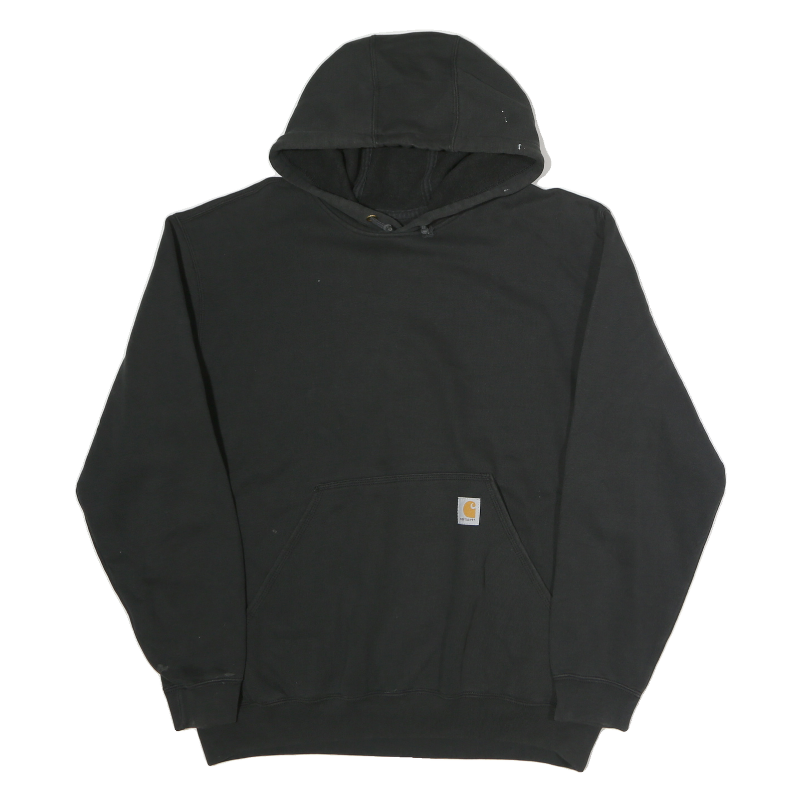 CARHARTT Mens Black Hoodie L Cotton Casual Workwear Pullover Pocket Refurbished - N/A refurbished available on Cerqular